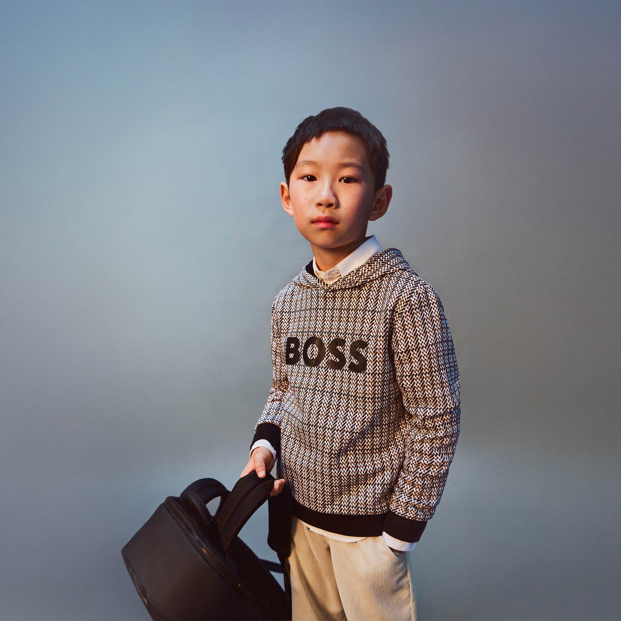 Negro - Boss - Boss AOP Hoodie Jn61 - 5