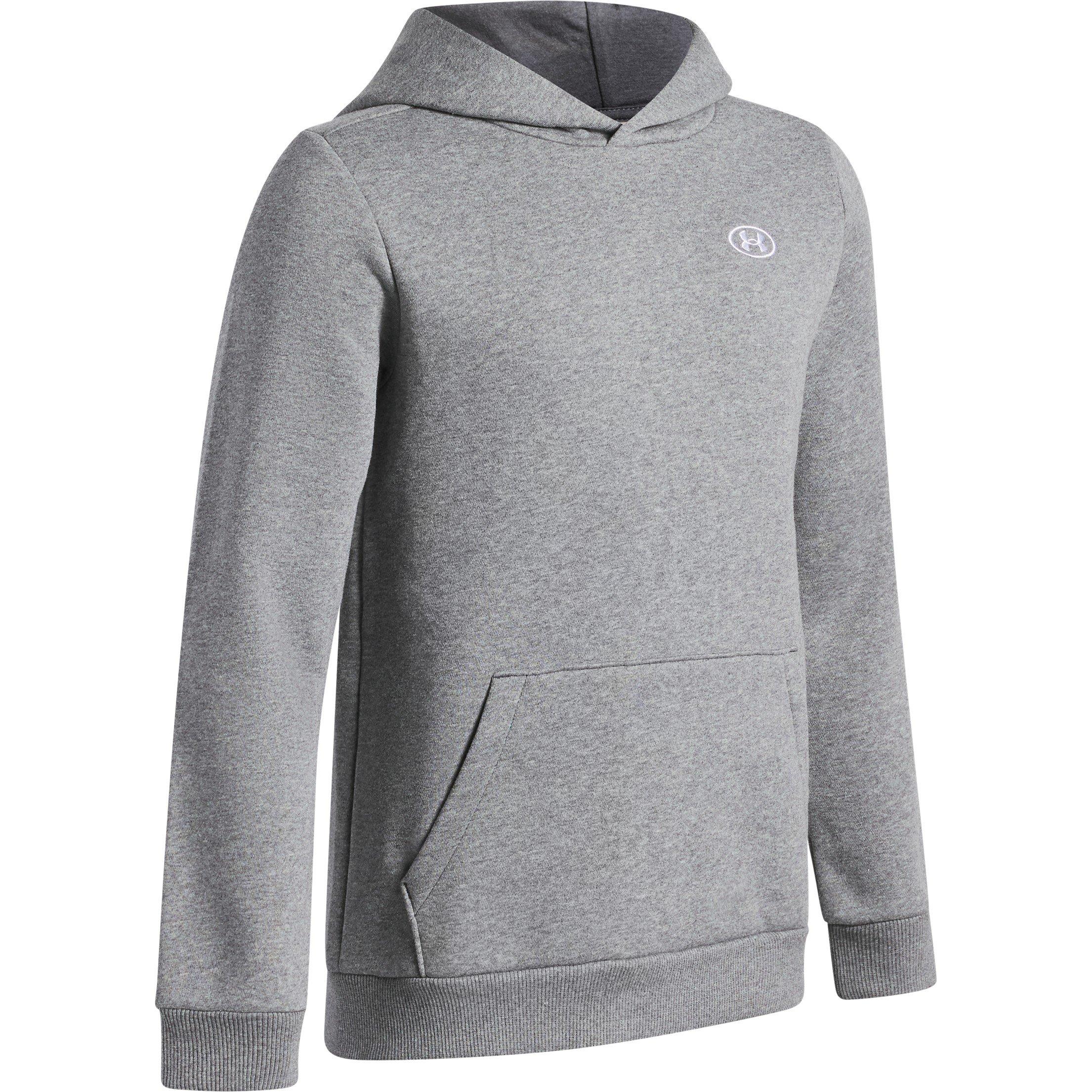 Sivo - Under Armour - UA Rival Fleece Hoodie Boy's - 3
