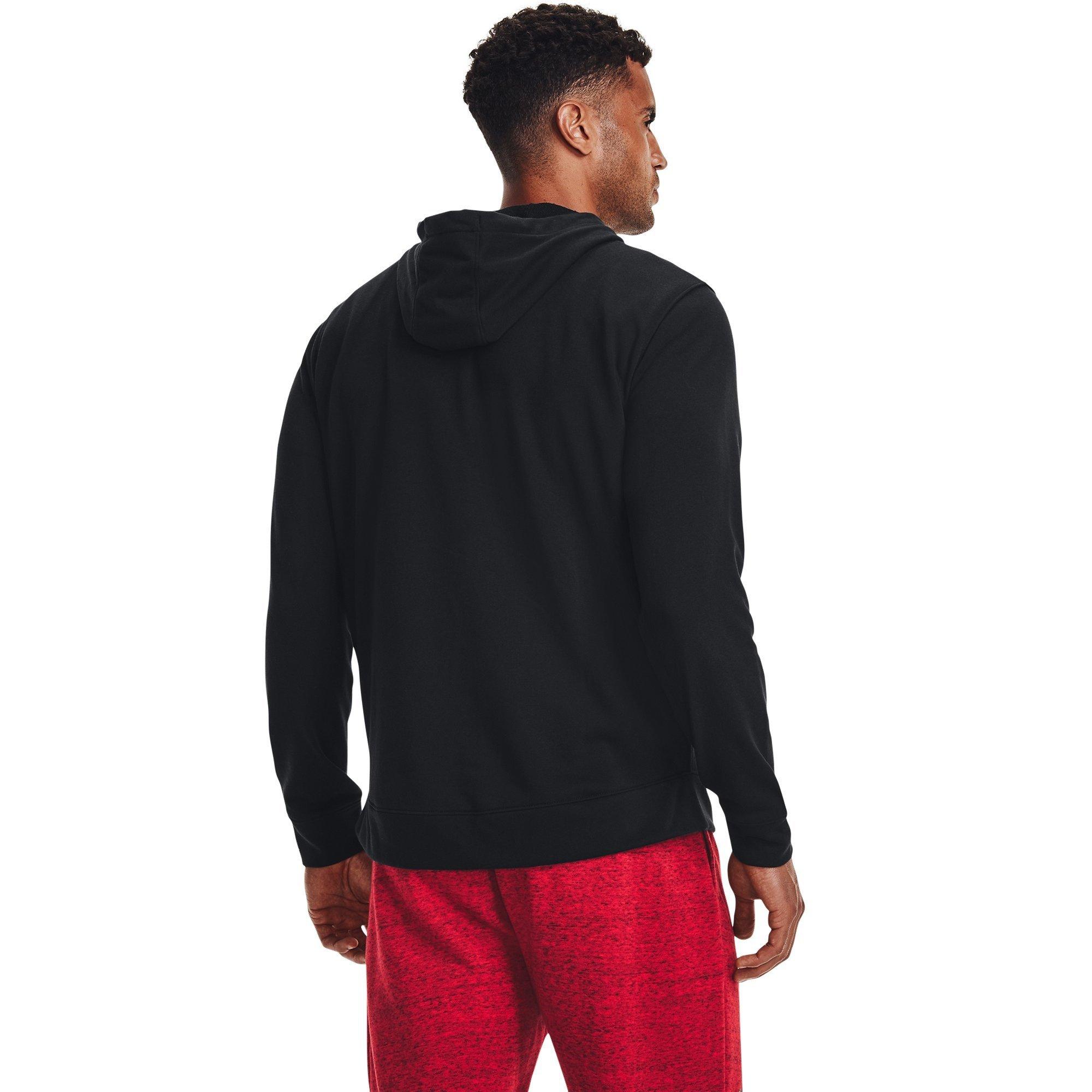 Black/Onyx Wht - Under Armour - Rival Terry Full Zip Mens Hoodie - 3