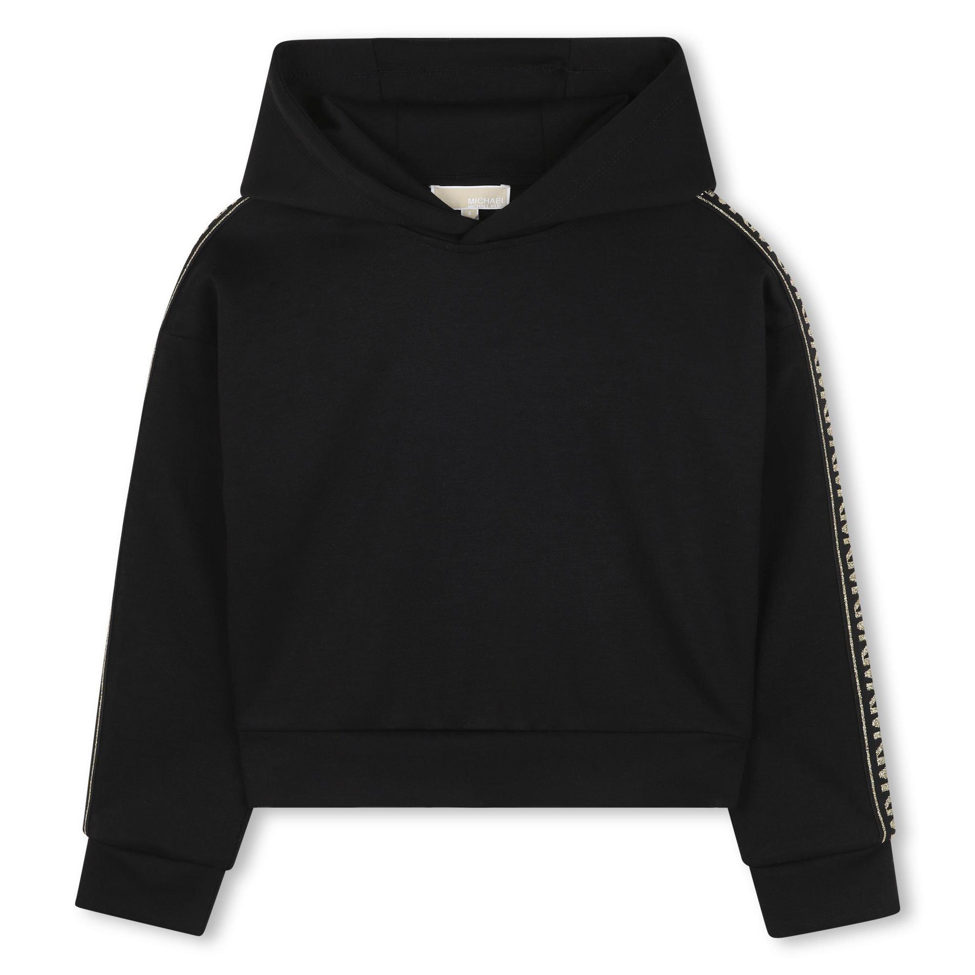 Michael Kors Kids' MK Signature Pull Over Hoodie - Black - Size 12Y