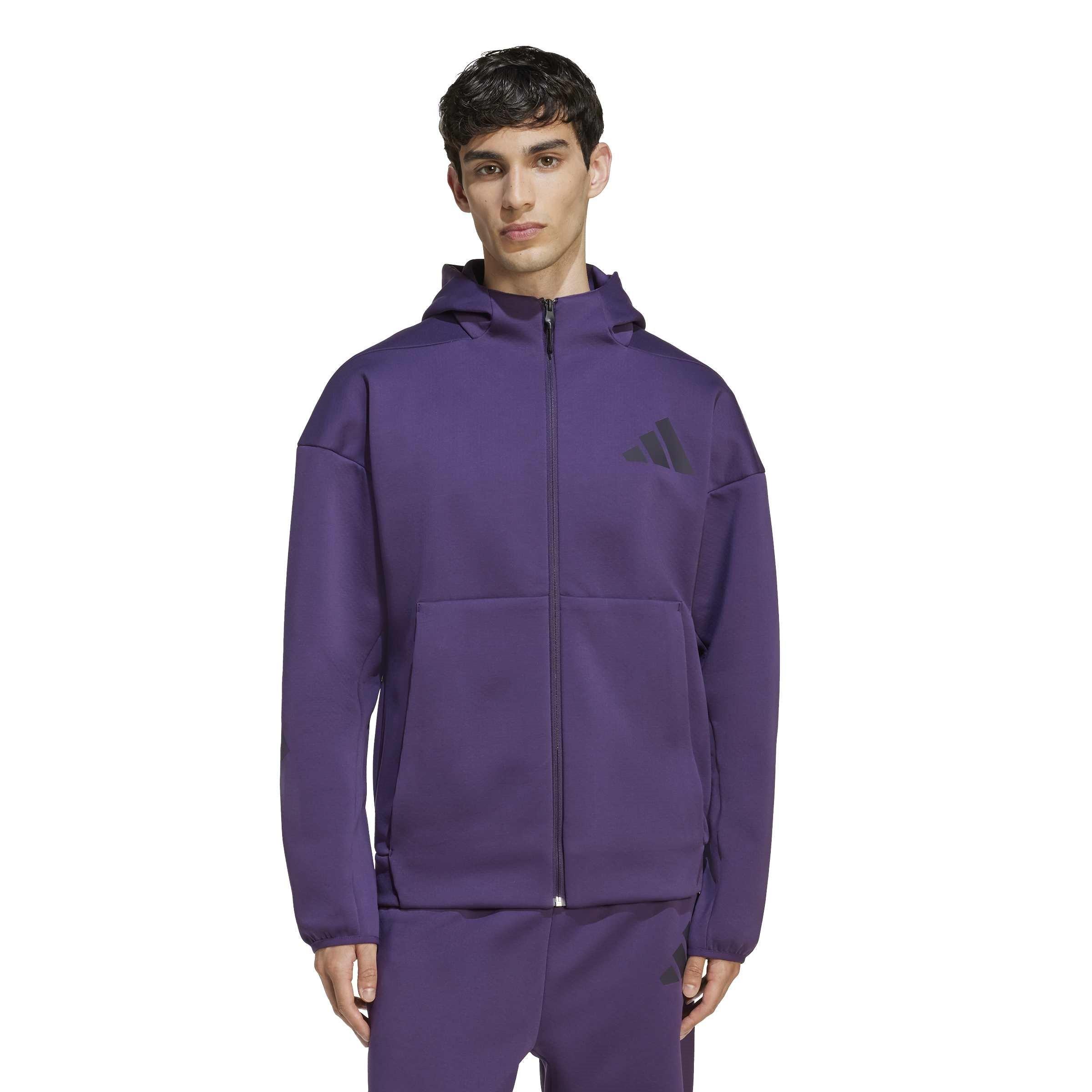 Aurora Plum - adidas - Sportswear Z.N.E. Mens Full-Zip Hooded Track Jacket - 2