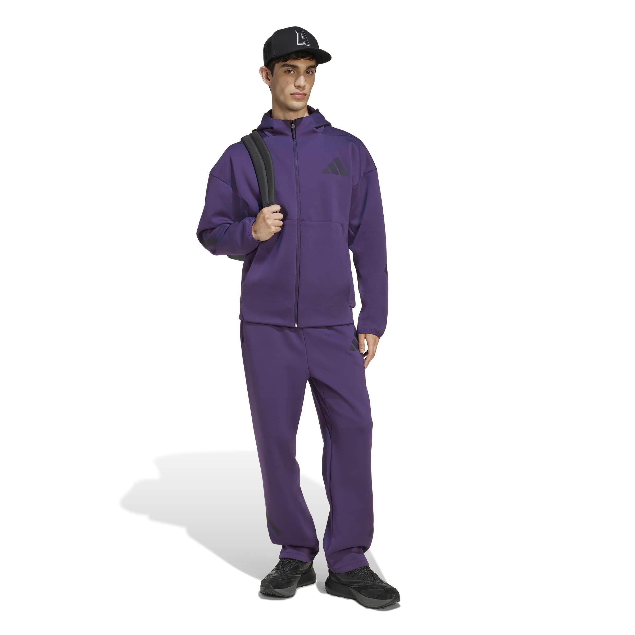 Aurora Plum - adidas - Sportswear Z.N.E. Mens Full-Zip Hooded Track Jacket - 7