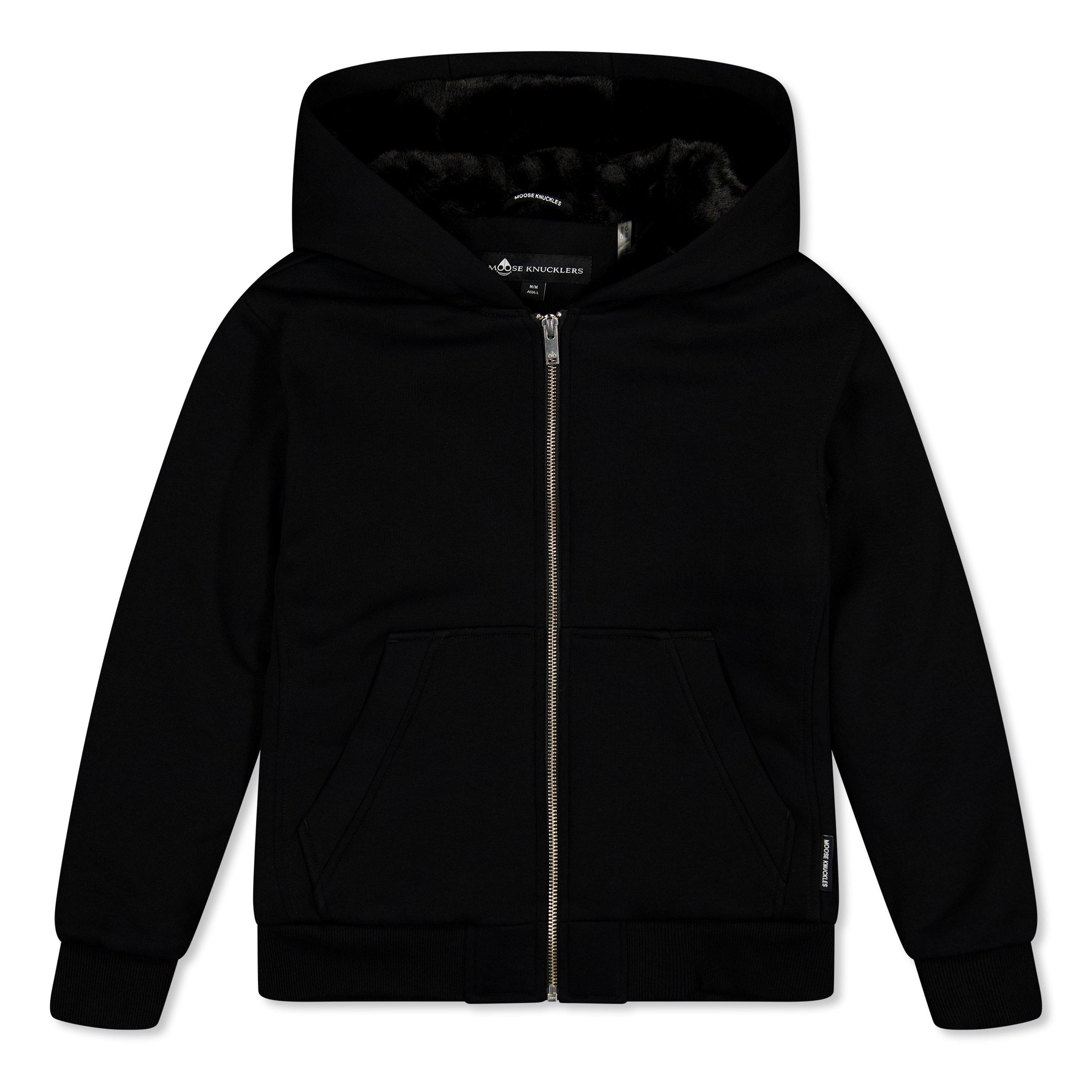 Moose Knuckles Kids' Overhead Hoodie - Blk Blk 313 - Size S(7-9Y)