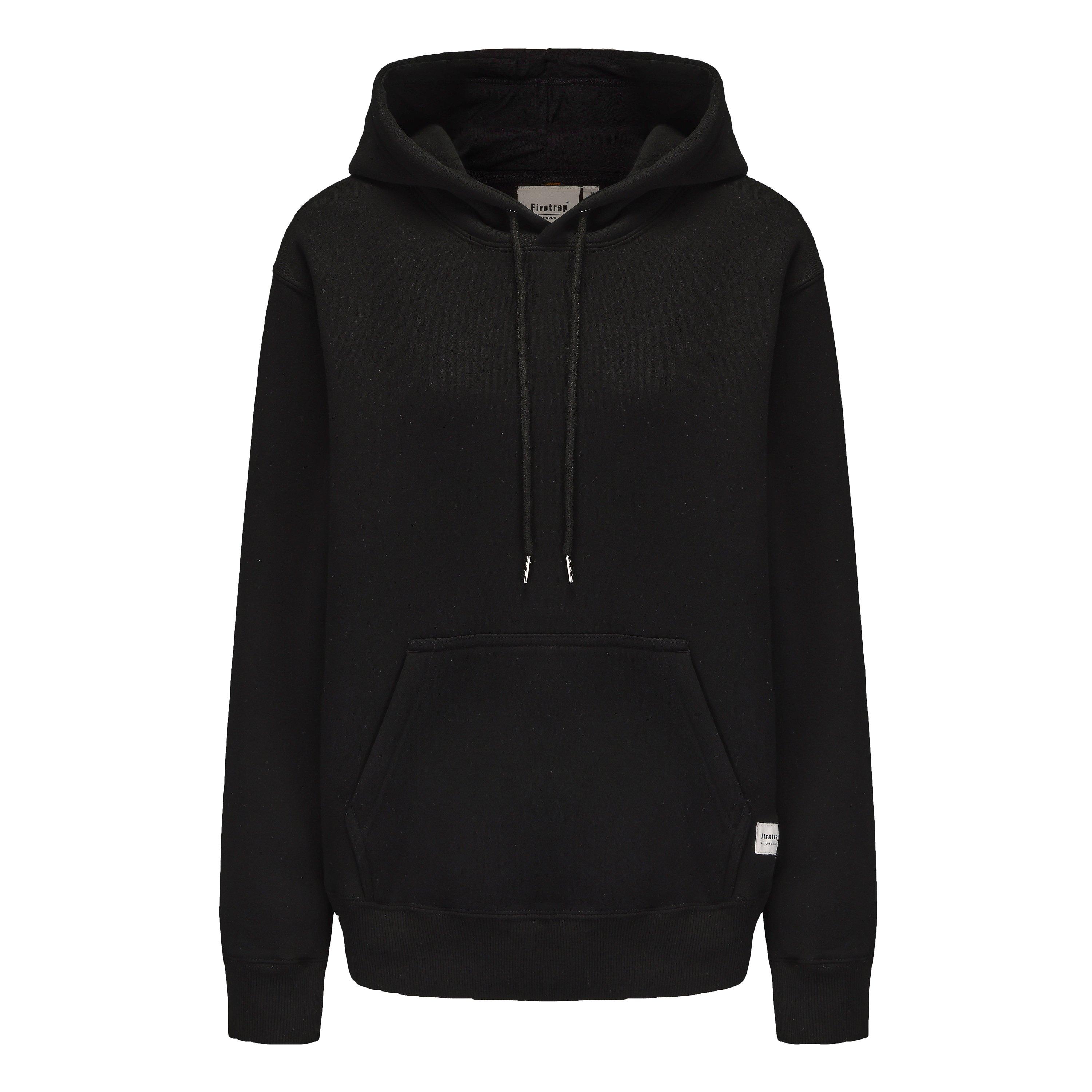 Firetrap Men's Pullover Fleece Hoodie - Black - S