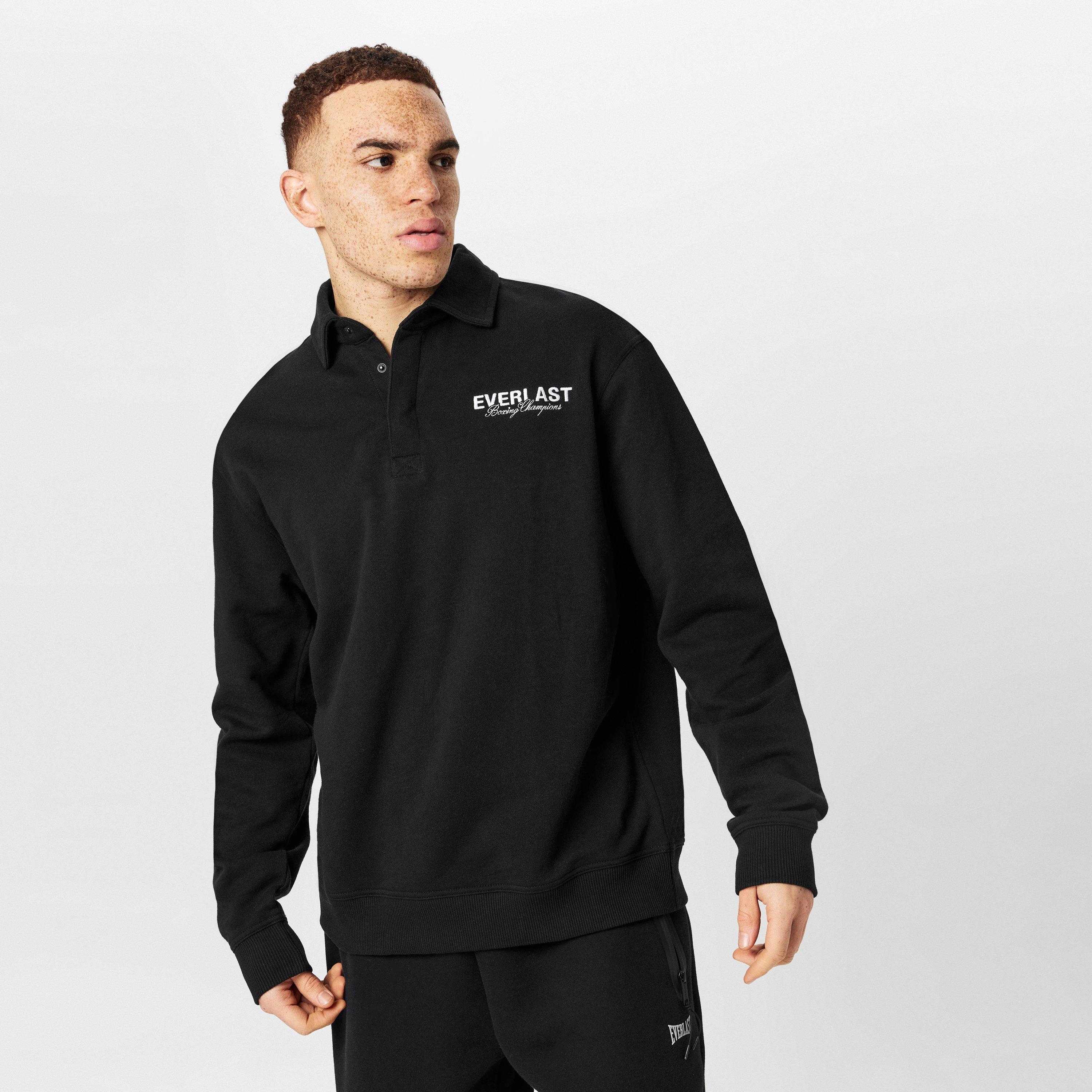 Everlast Men's Rugby Polo - Black - M