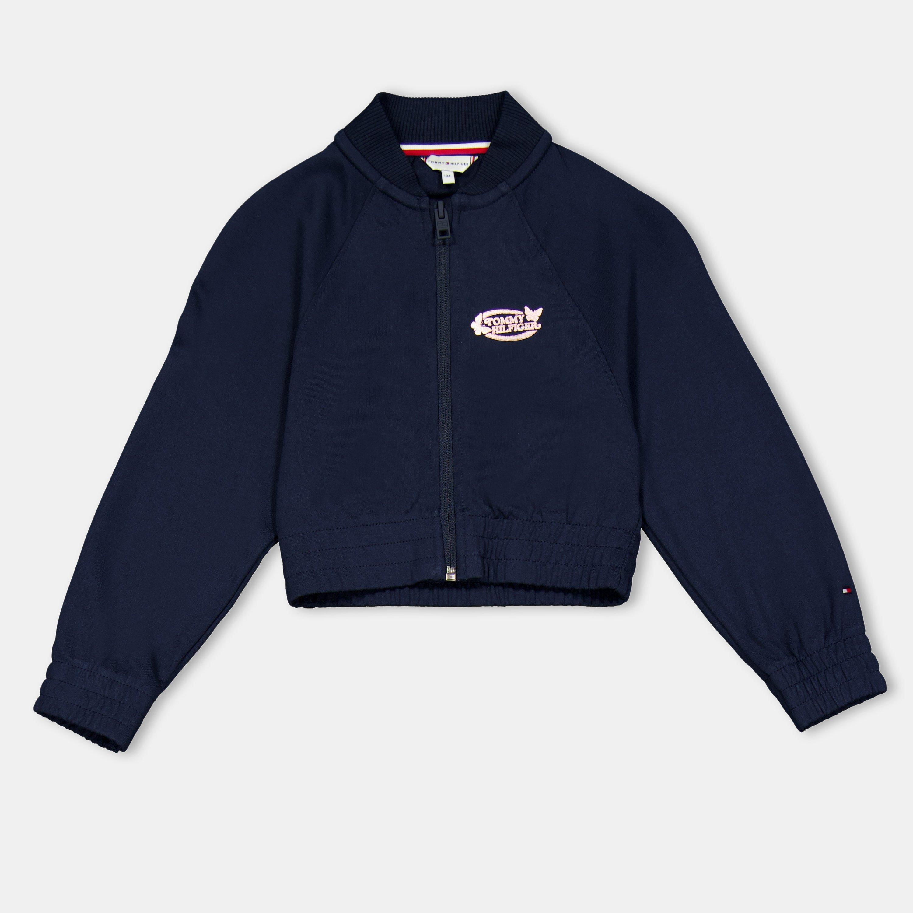 Tommy Hilfiger Kids' Full Zip Fleece - Night Navy C1G - Size 14Y