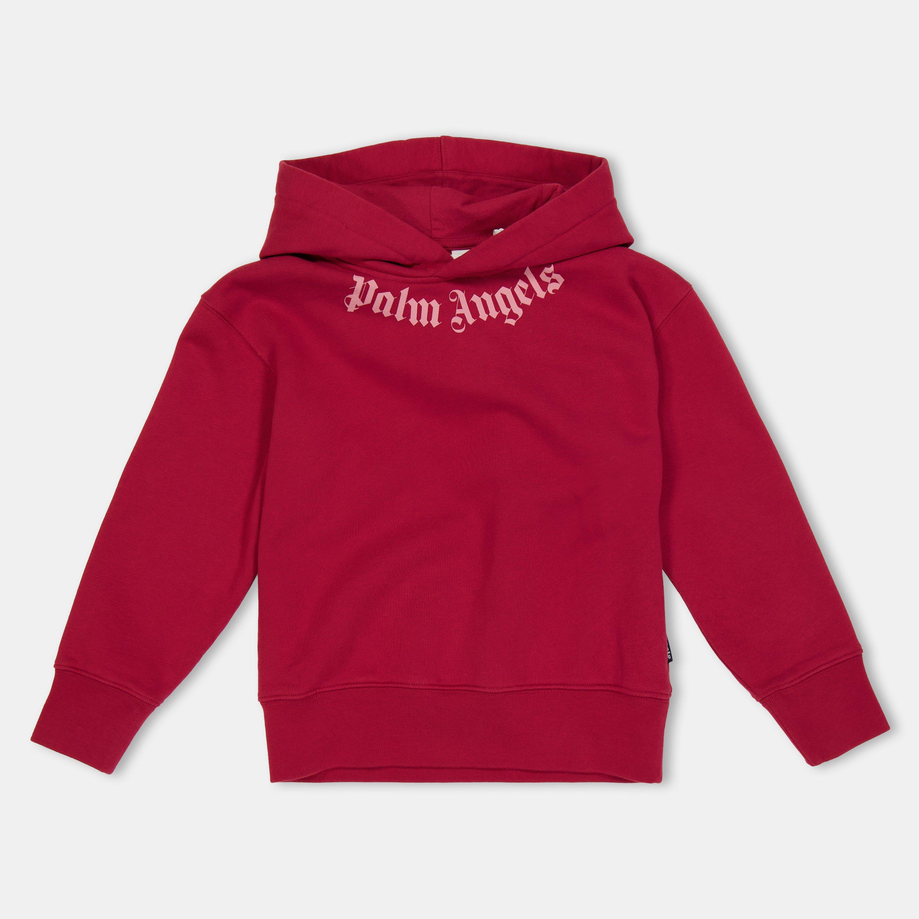 Red/Pnk 2730 - Palm Angels - Kids Over the Head Hoodie - 2