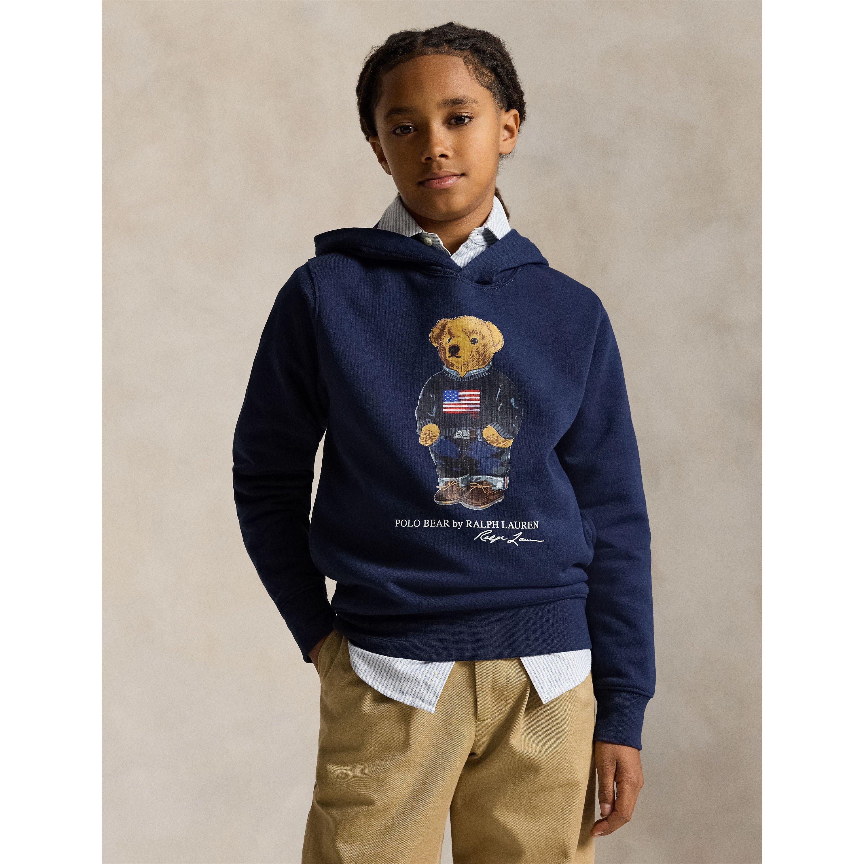 Cruise Navy - Polo Ralph Lauren - Kids' Bear Overhead Hoodie - 3