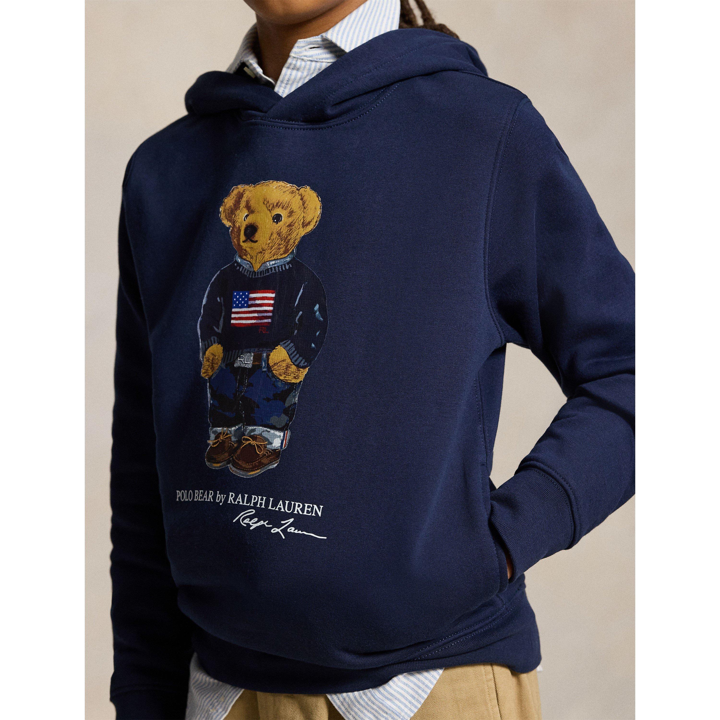 Cruise Navy - Polo Ralph Lauren - Kids' Bear Overhead Hoodie - 4