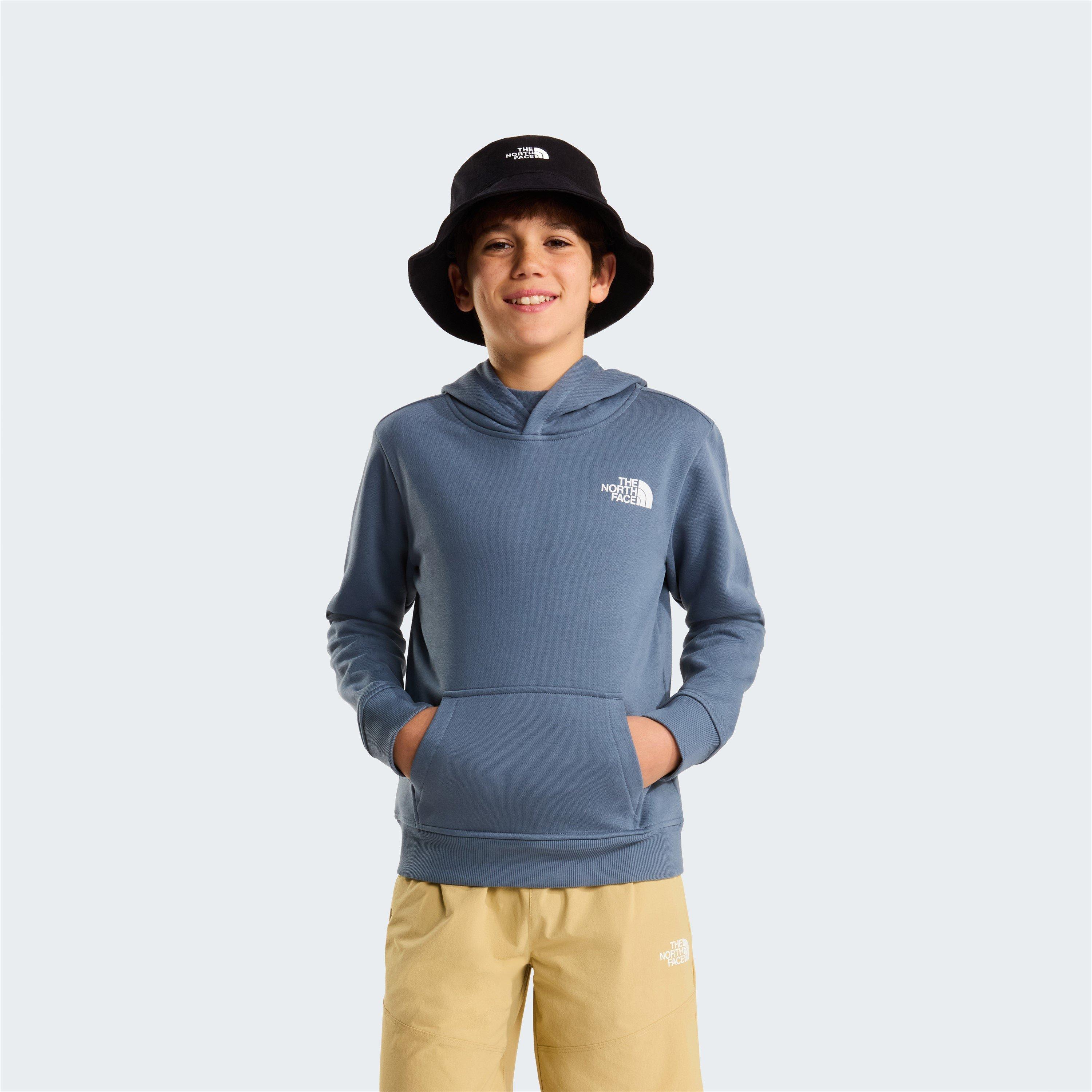 Grnite Grey 0U3 - The North Face - Unisex Kids TNF Box Never Stop Exploring Hoodie - 3