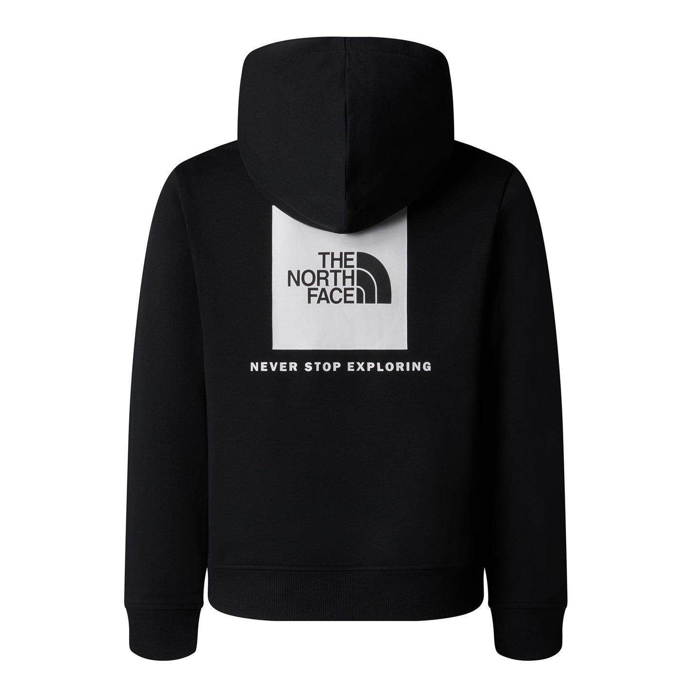 TNF Black JK3 - The North Face - Unisex Kids TNF Box Never Stop Exploring Hoodie - 1