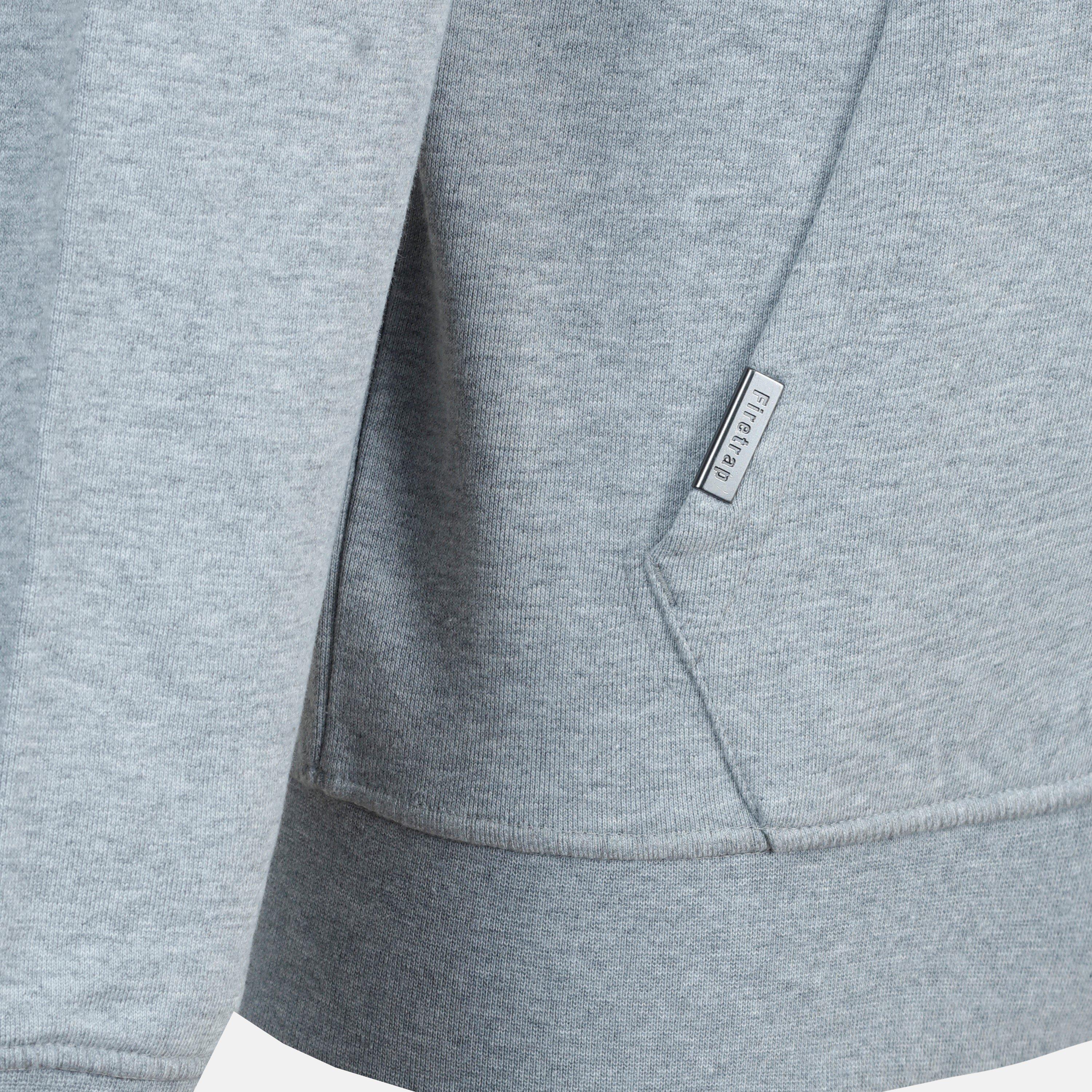 Grey Marl - Firetrap - Men's Zip Hoodie - 4