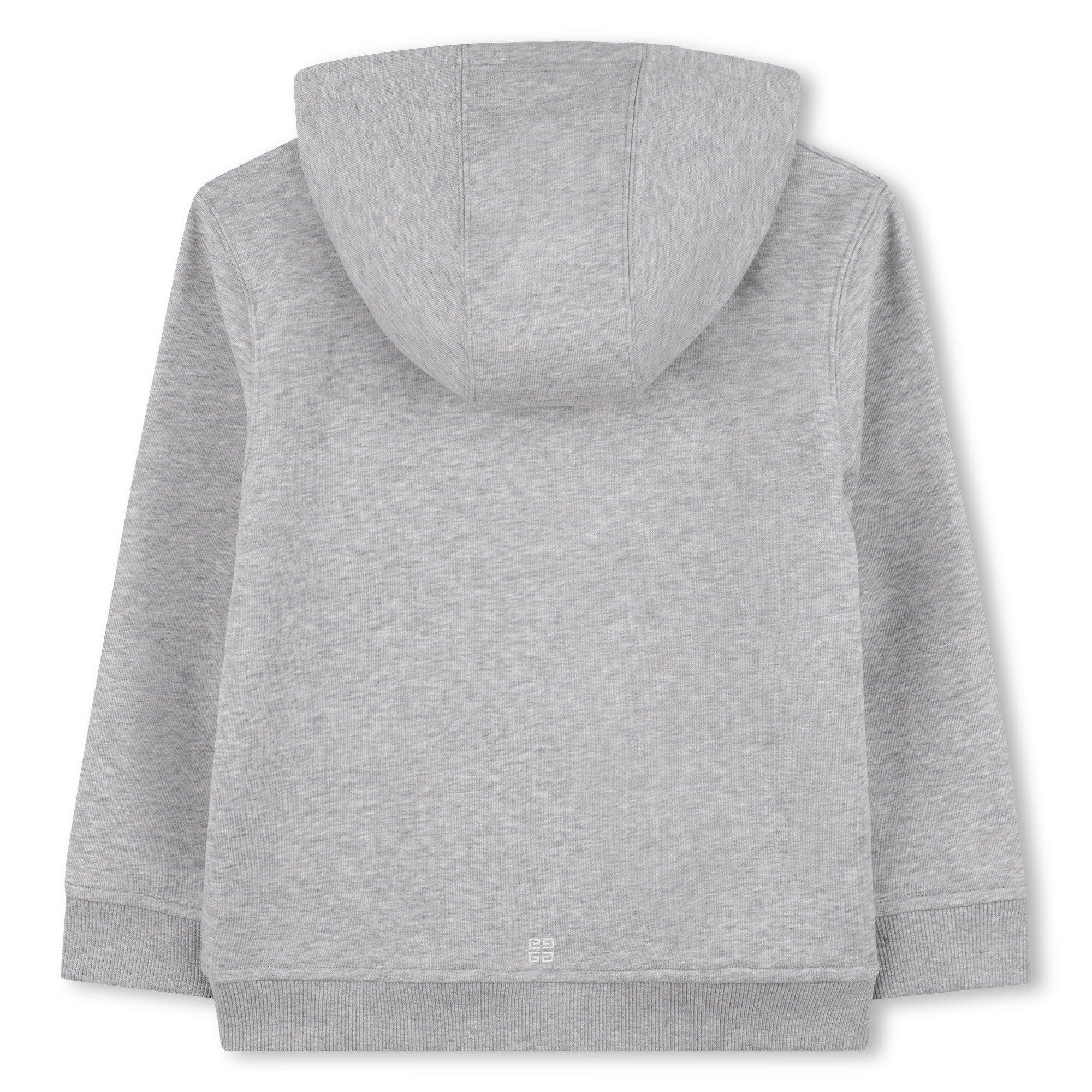 Grey A01 - GIVENCHY - Unisex Kids' GIV Logo Over-the-Head Hoodies - 2