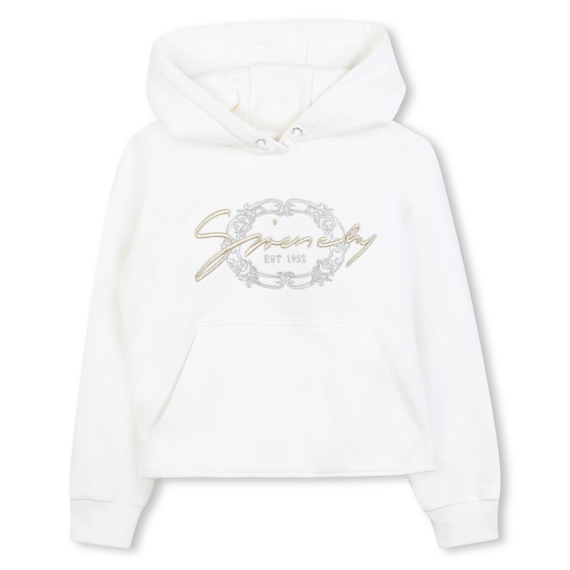 GIVENCHY Kids' Logo Pull Over Hoodie - Cream 117 - Size 14Y