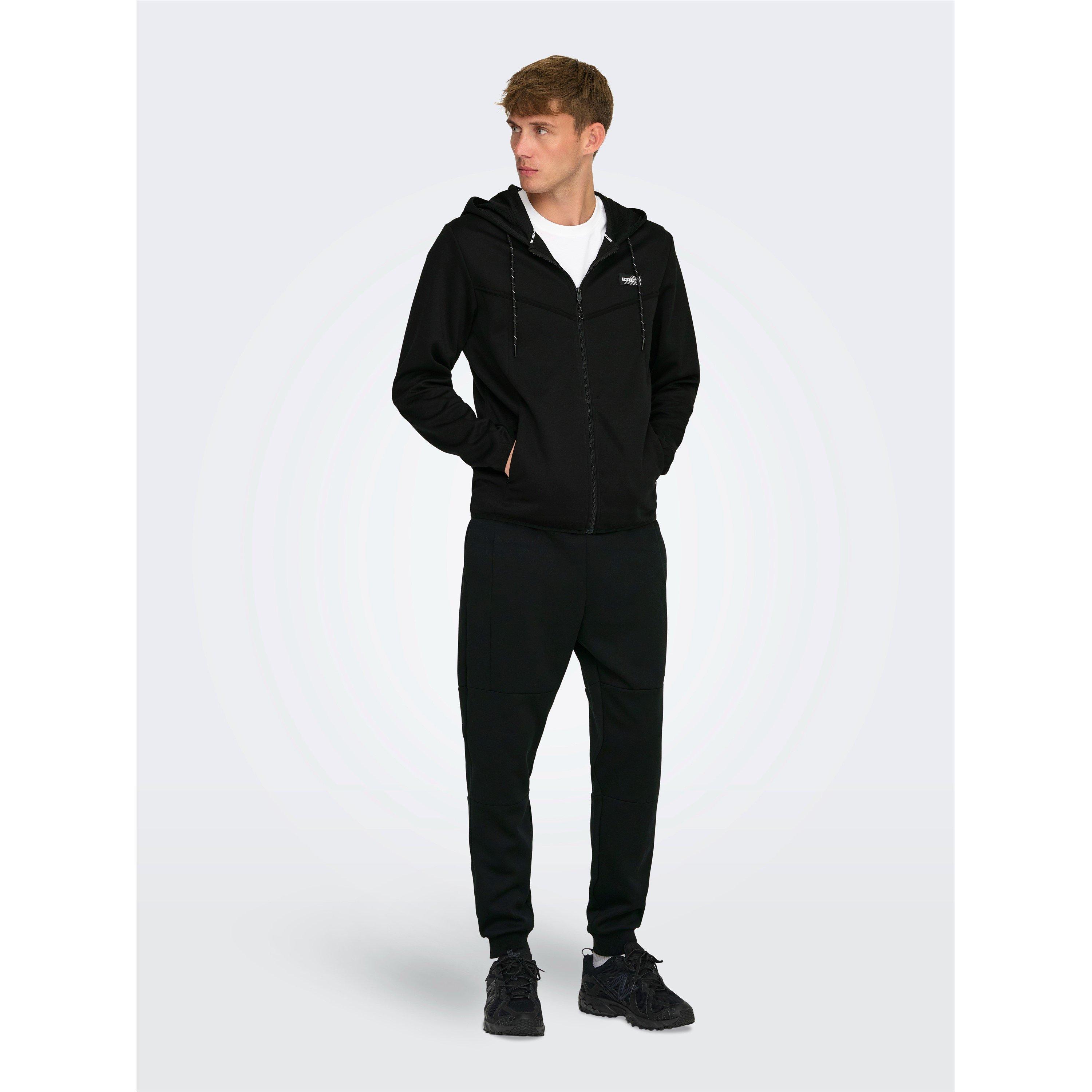 Nero - Only - Men's Zip Hoodie - 1