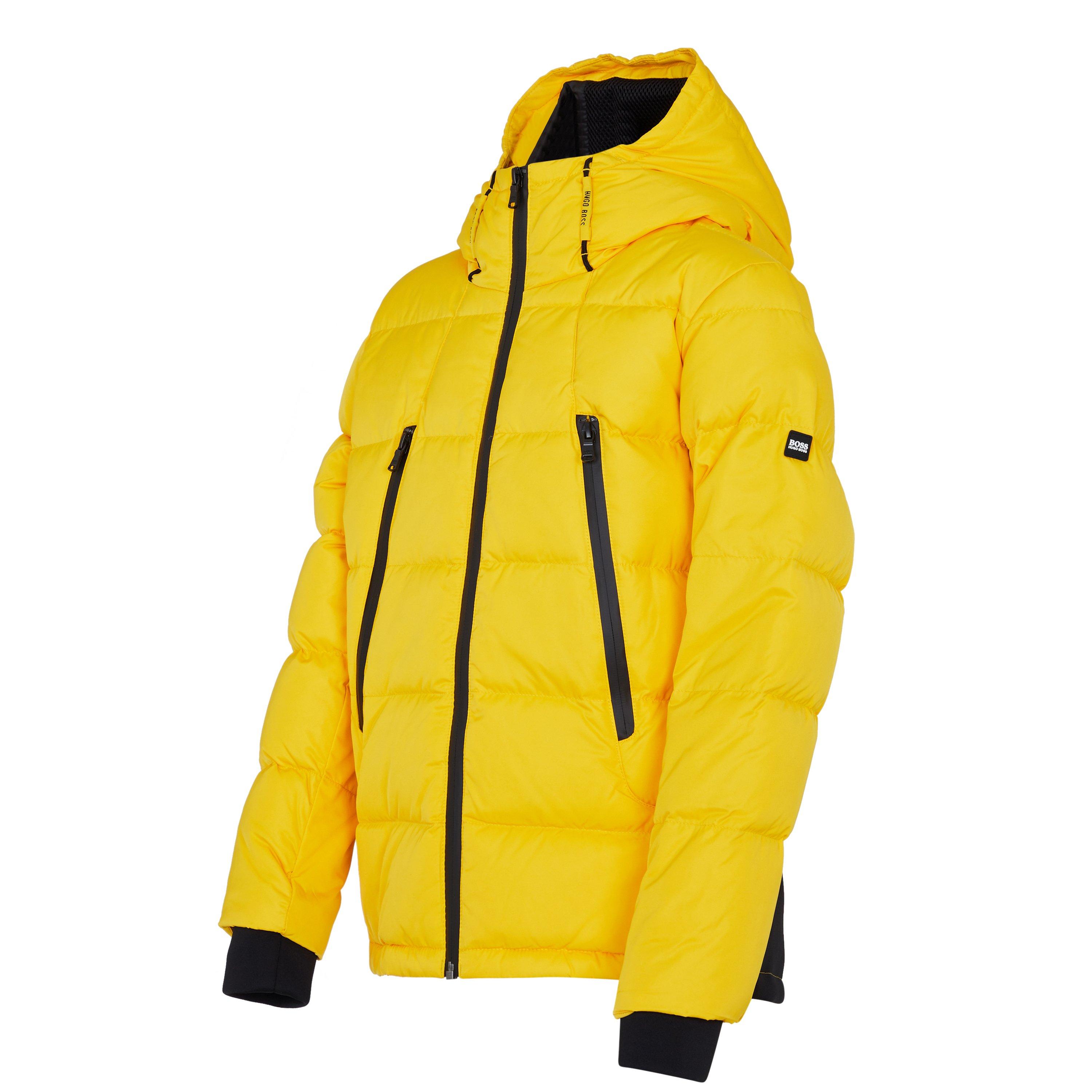 YELLOW - Boss - Kids Yellow Hooded Down Jacket - 3