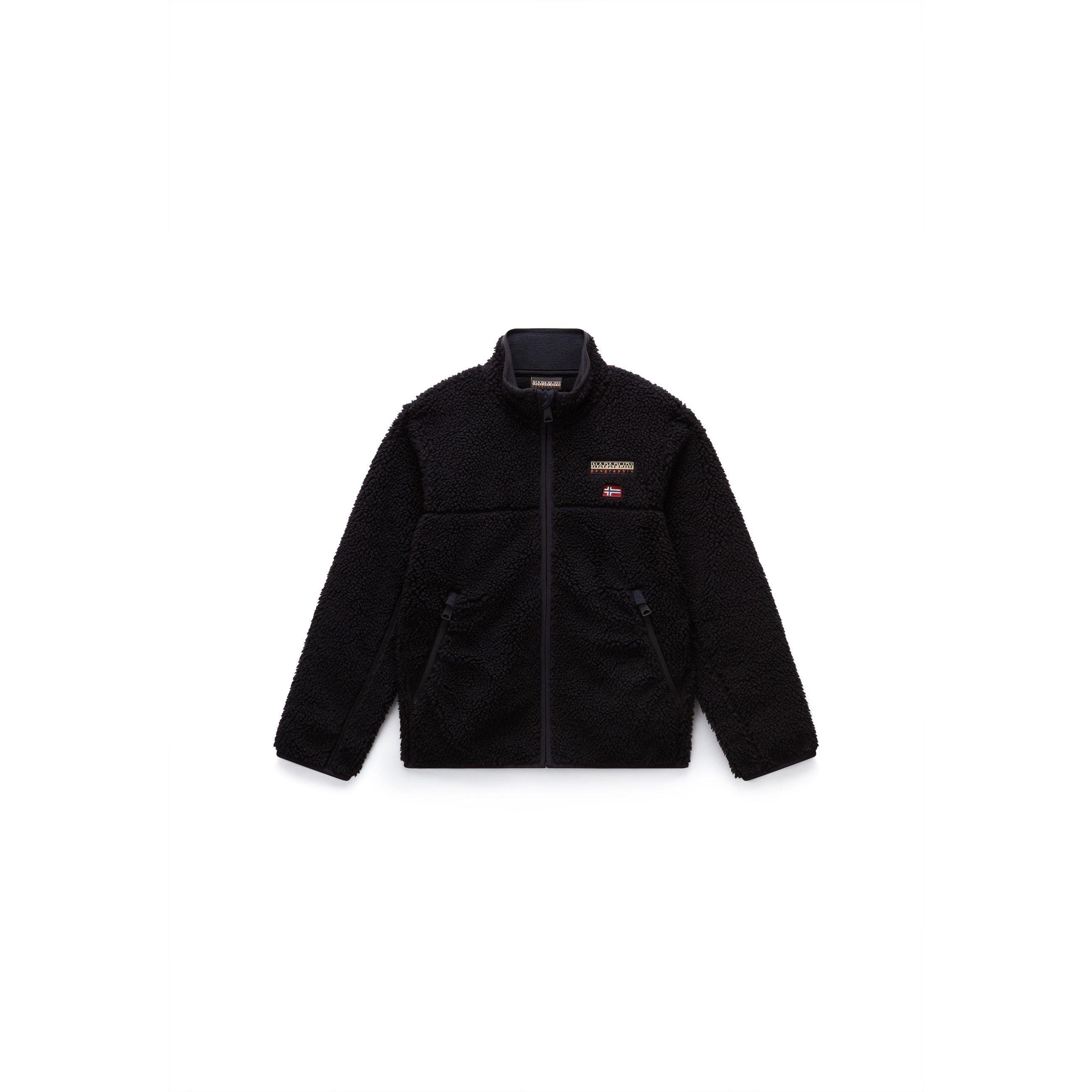 Napapijri Boys Kids' Tynik Full Zip Fleece - Black Beaut 941 - 14Y
