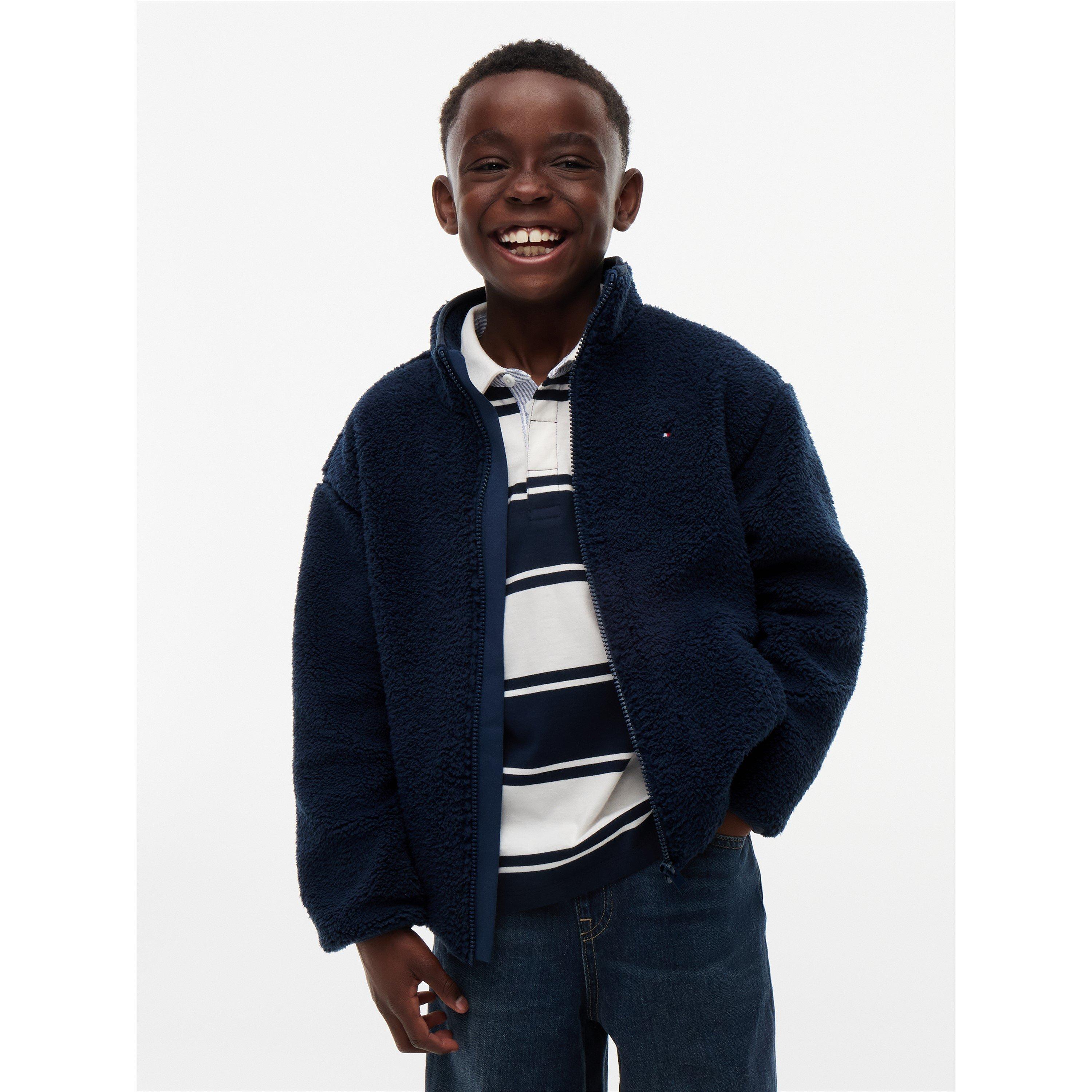Dark Blue C1G - Tommy Hilfiger - Tommy Flag Fleece Jn64 - 2