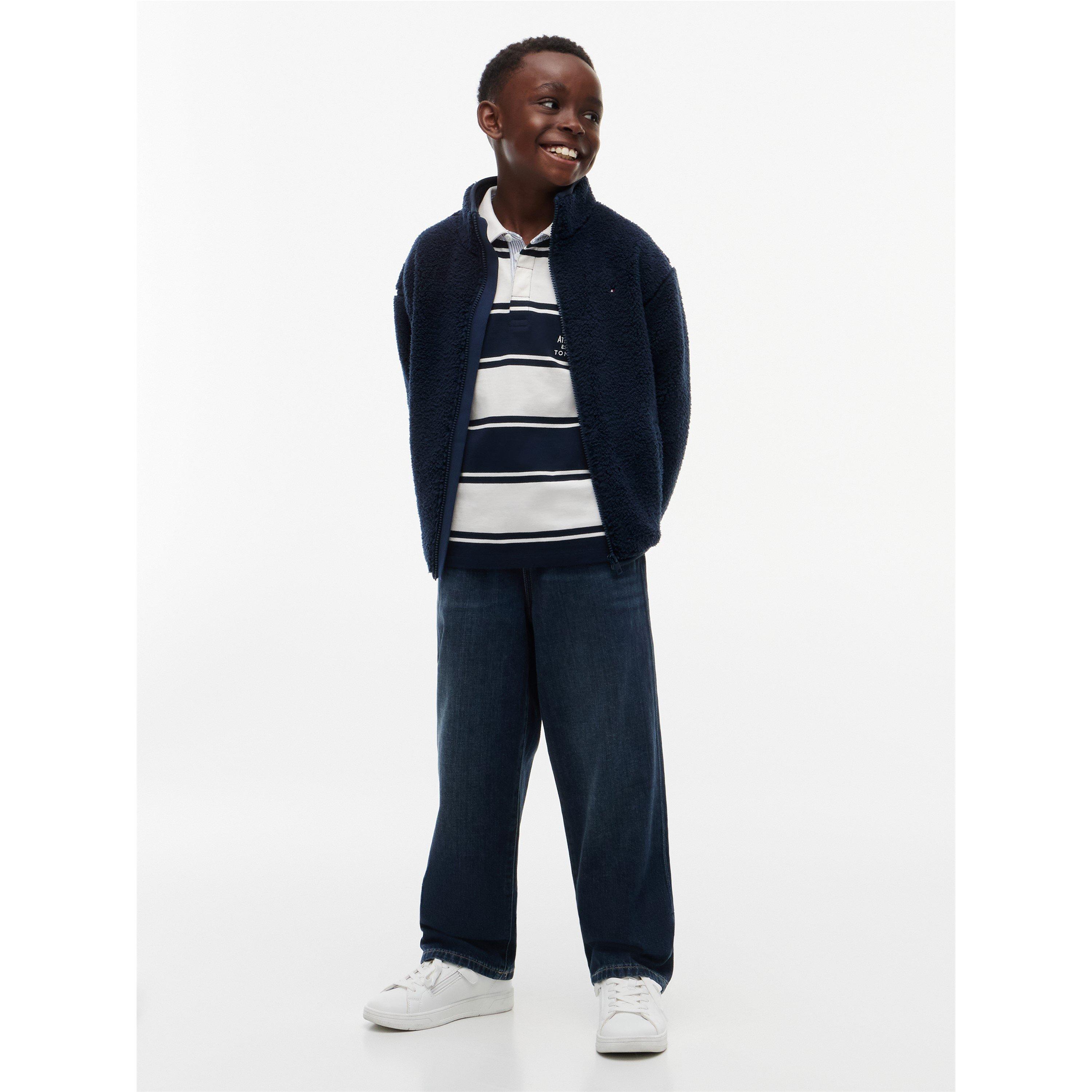 Dark Blue C1G - Tommy Hilfiger - Tommy Flag Fleece Jn64 - 3