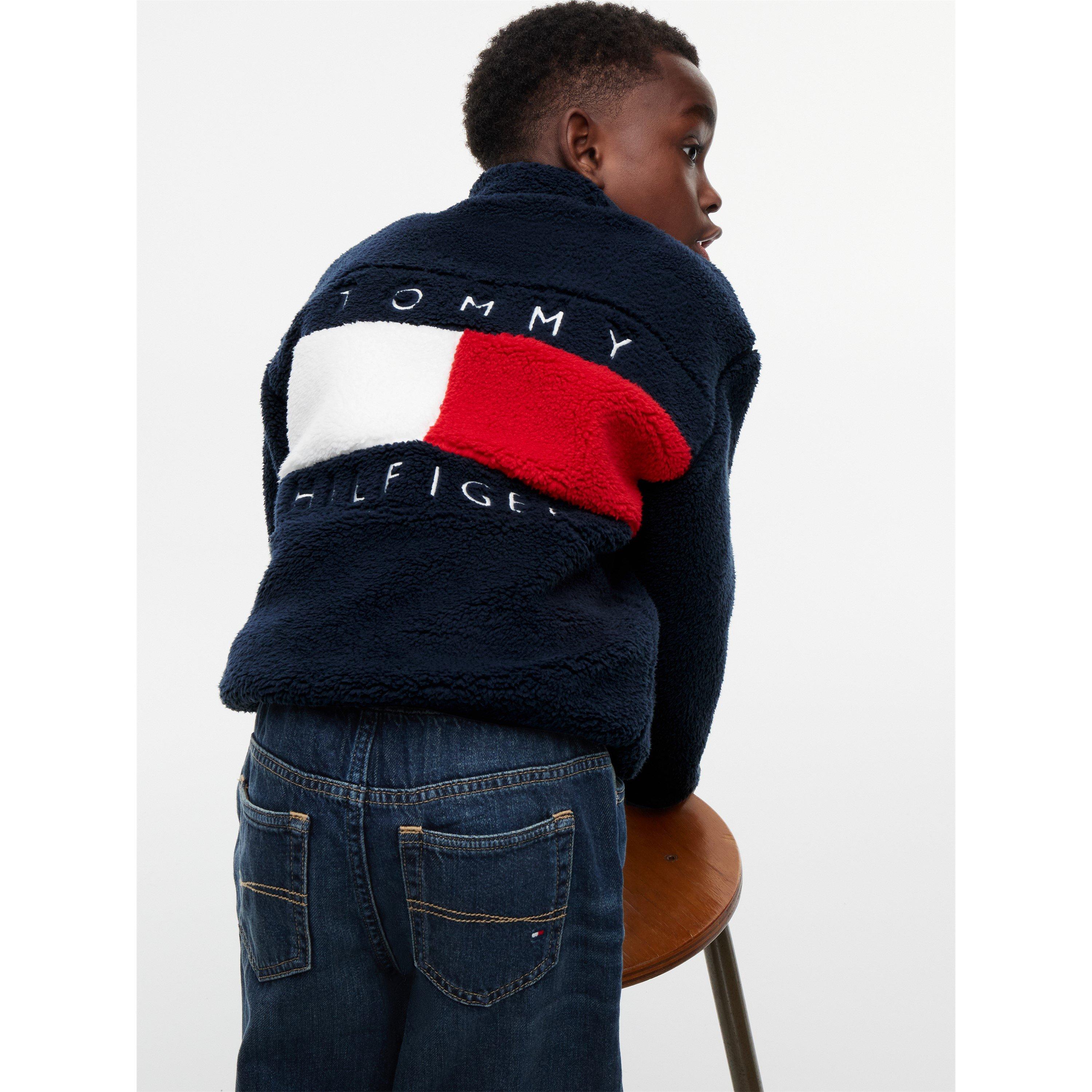 Dark Blue C1G - Tommy Hilfiger - Tommy Flag Fleece Jn64 - 5