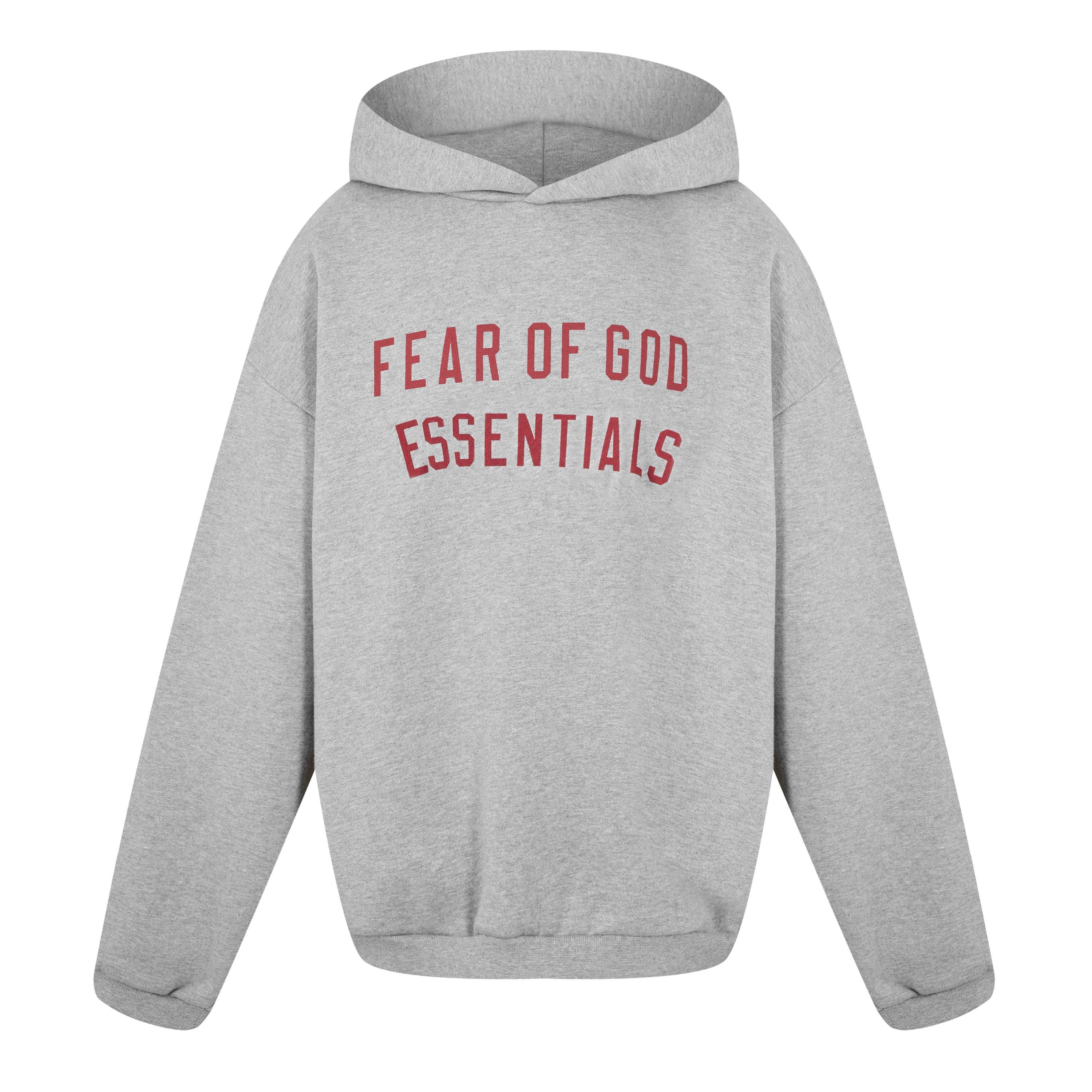 Fear Of God Essentials Fleece Hoodie - Dark Heather - Size 2X Large