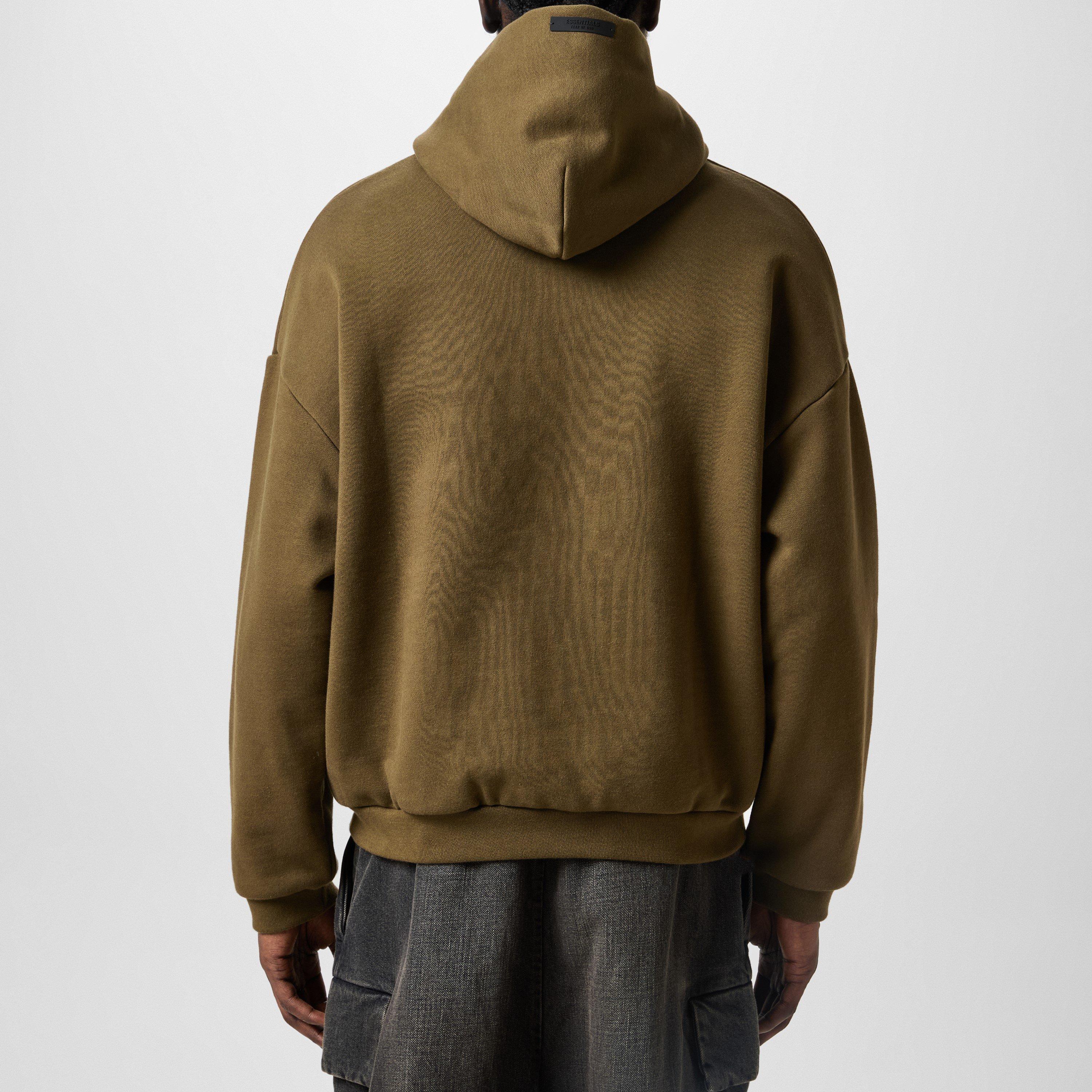 Olive - Fear Of God Essentials - Fleece Hoodie - 4