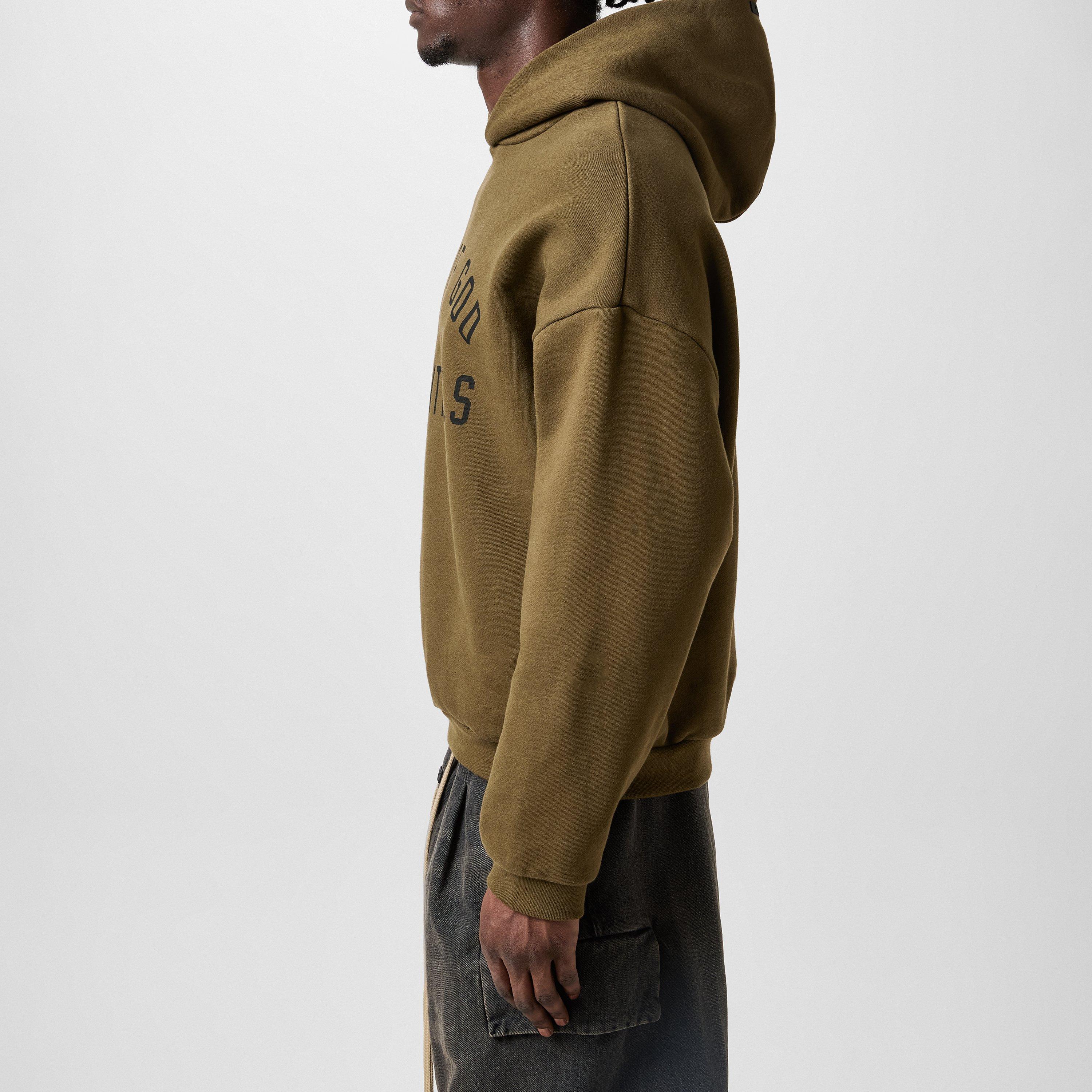 Olive - Fear Of God Essentials - Fleece Hoodie - 5
