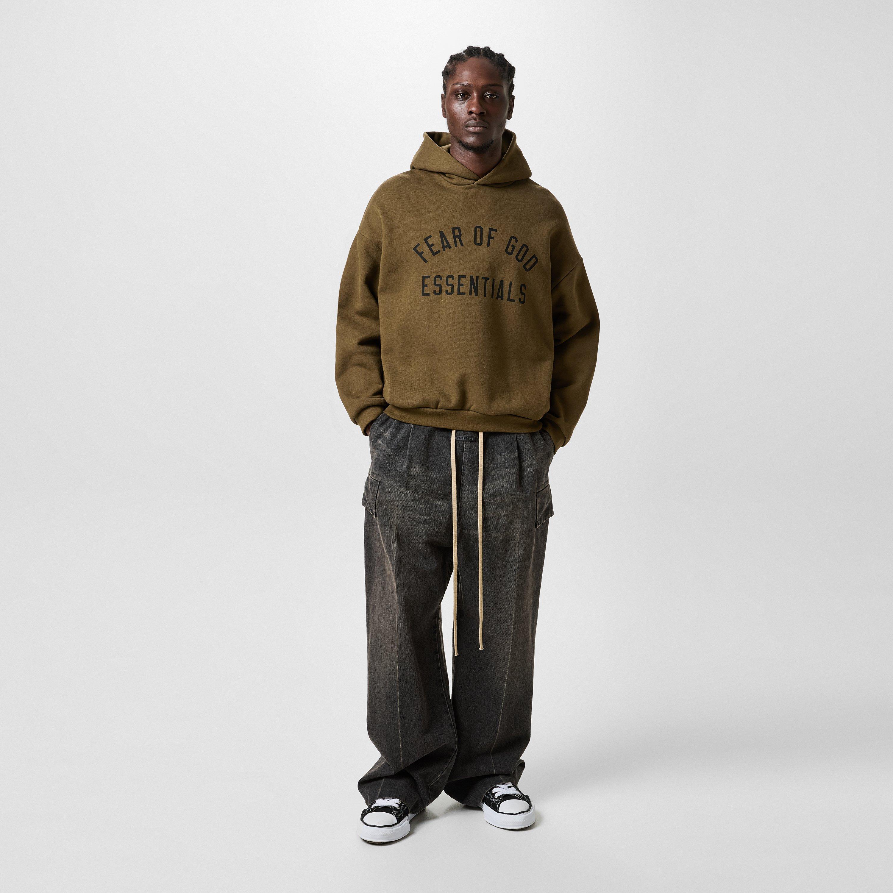 Olive - Fear Of God Essentials - Fleece Hoodie - 6