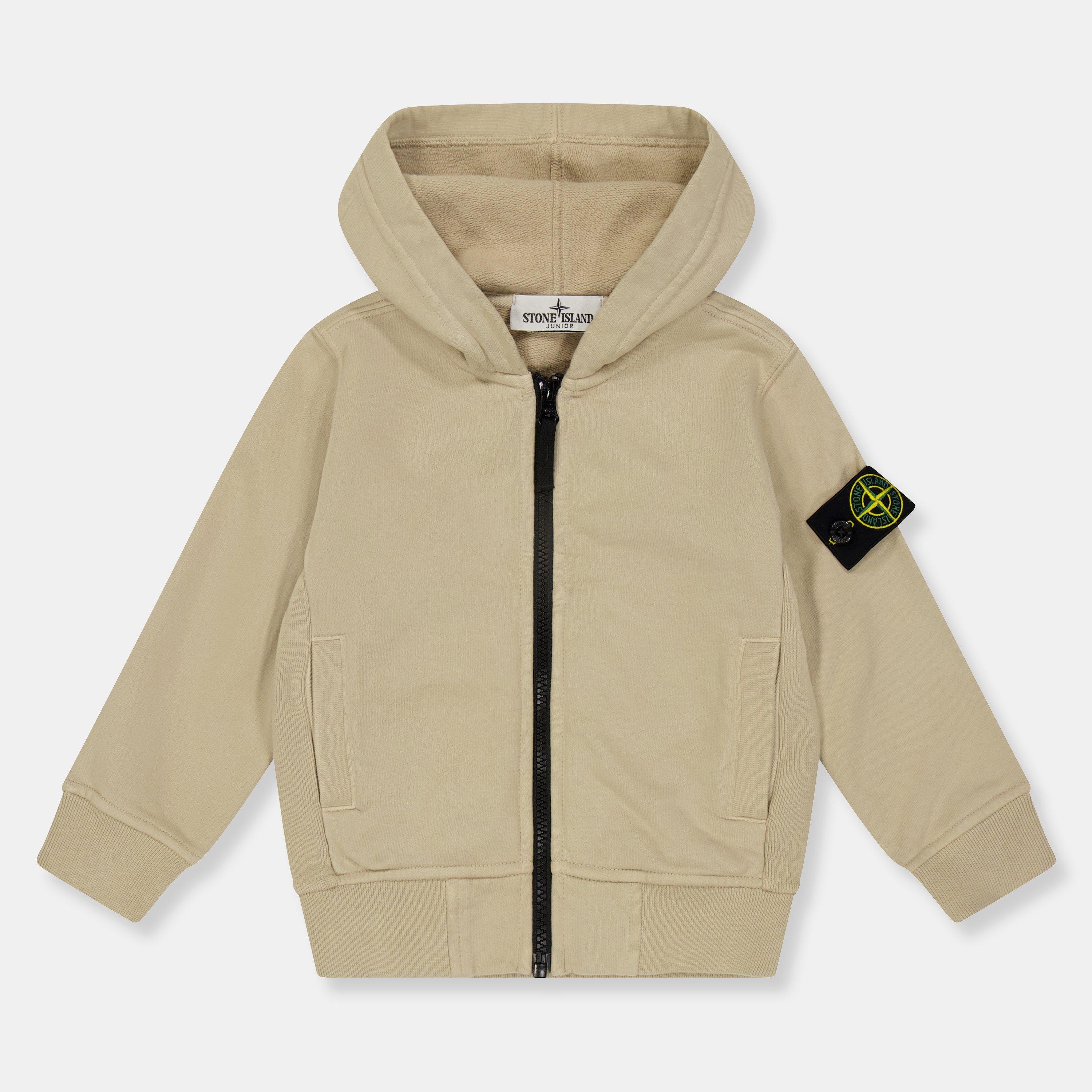 Stone Island Kids' Badge Insulated Full Zip Fleece - Sabbia V0095 - 2 Years