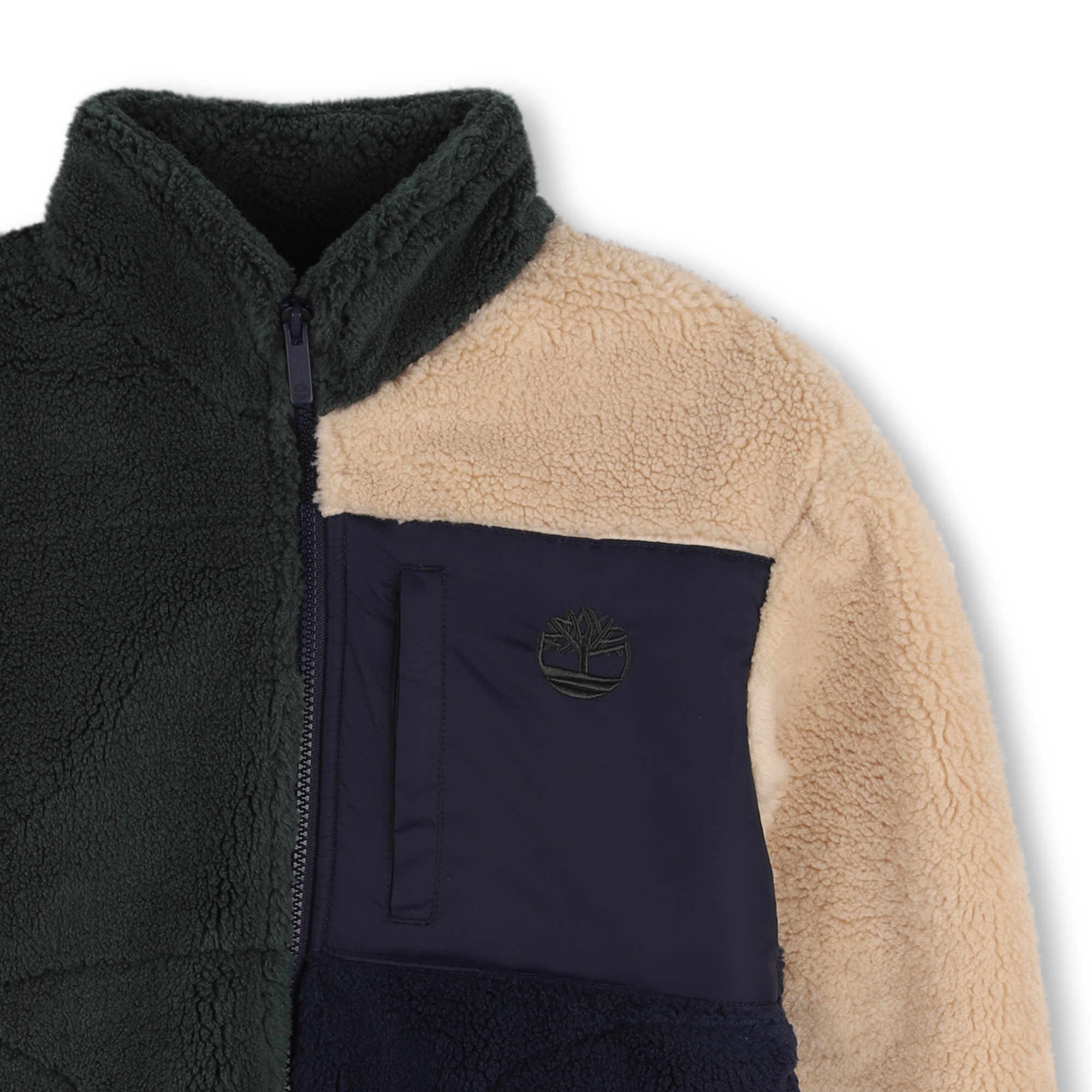 Dark Green - Timberland - Kids' Full-Zip Fleece - 3