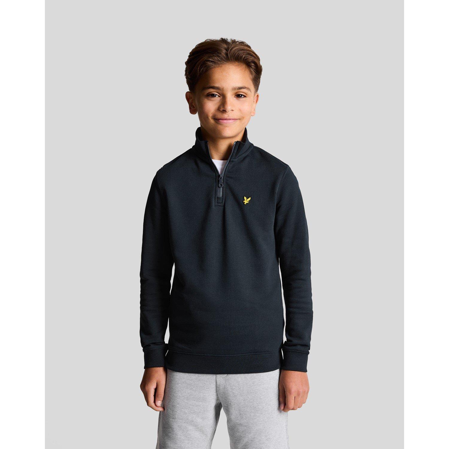 Z271 Dark Navy - Lyle and Scott - Kids' 1/4 Zip Fleece - 3
