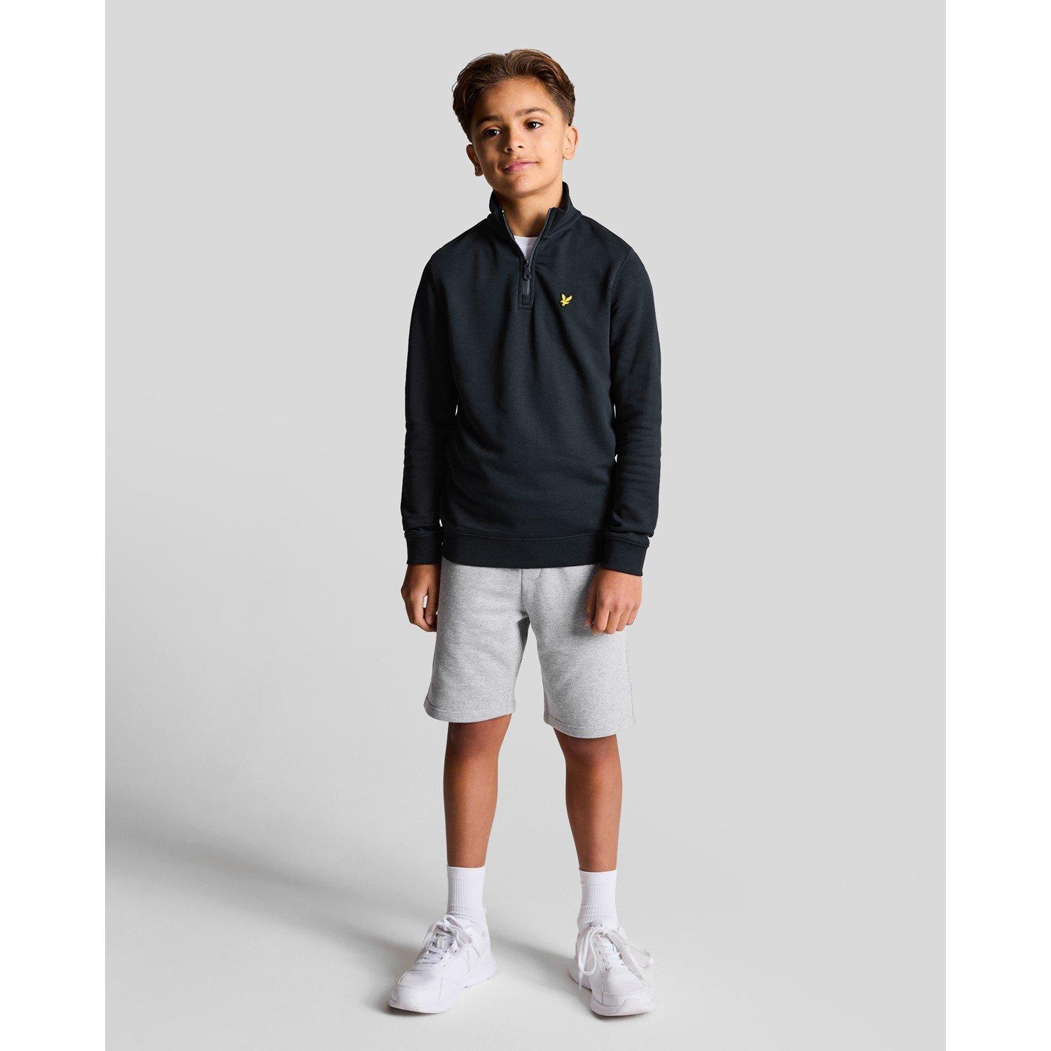 Z271 Dark Navy - Lyle and Scott - Kids' 1/4 Zip Fleece - 4