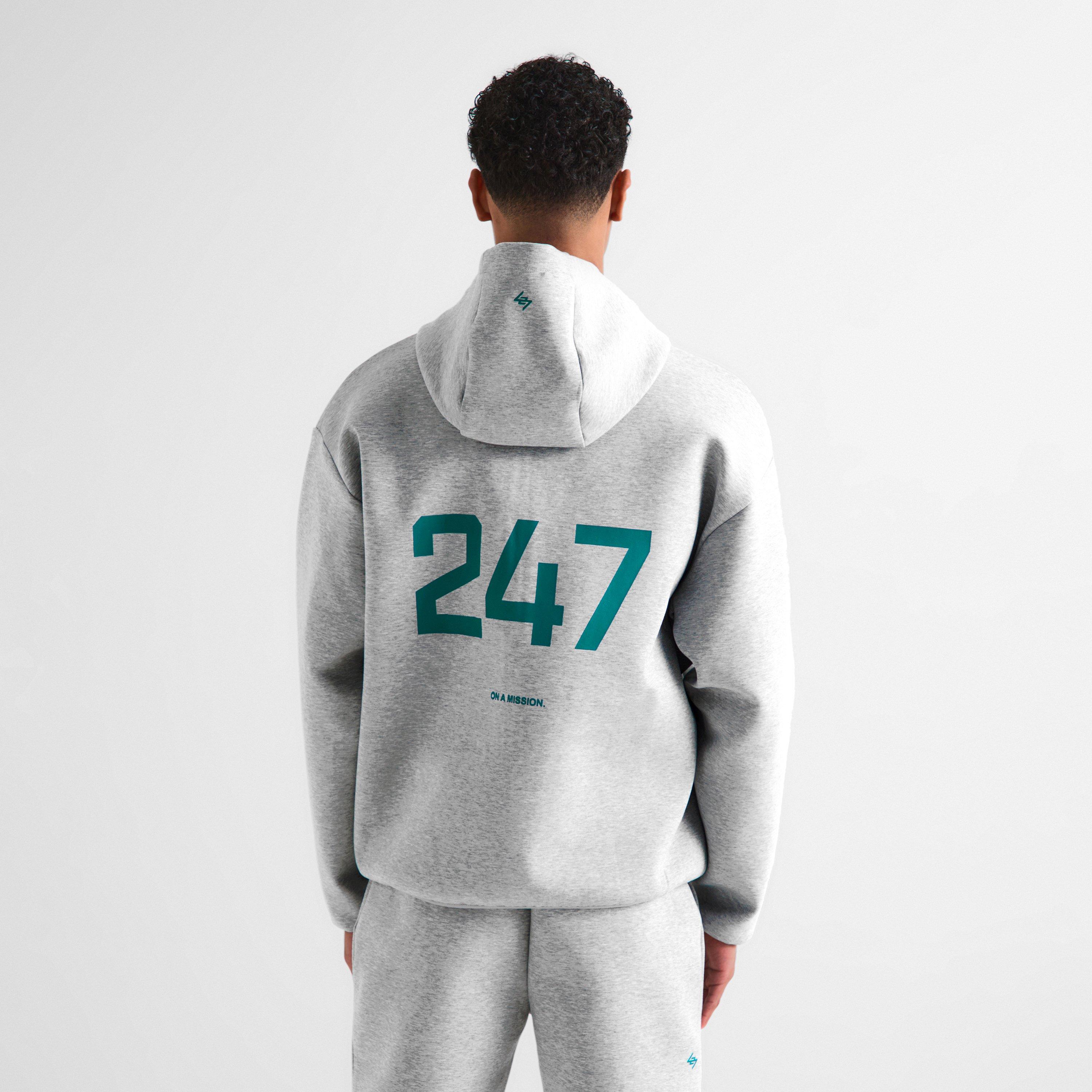 Grey Marl - Represent 247 - Men's Performance Hoodie - 4