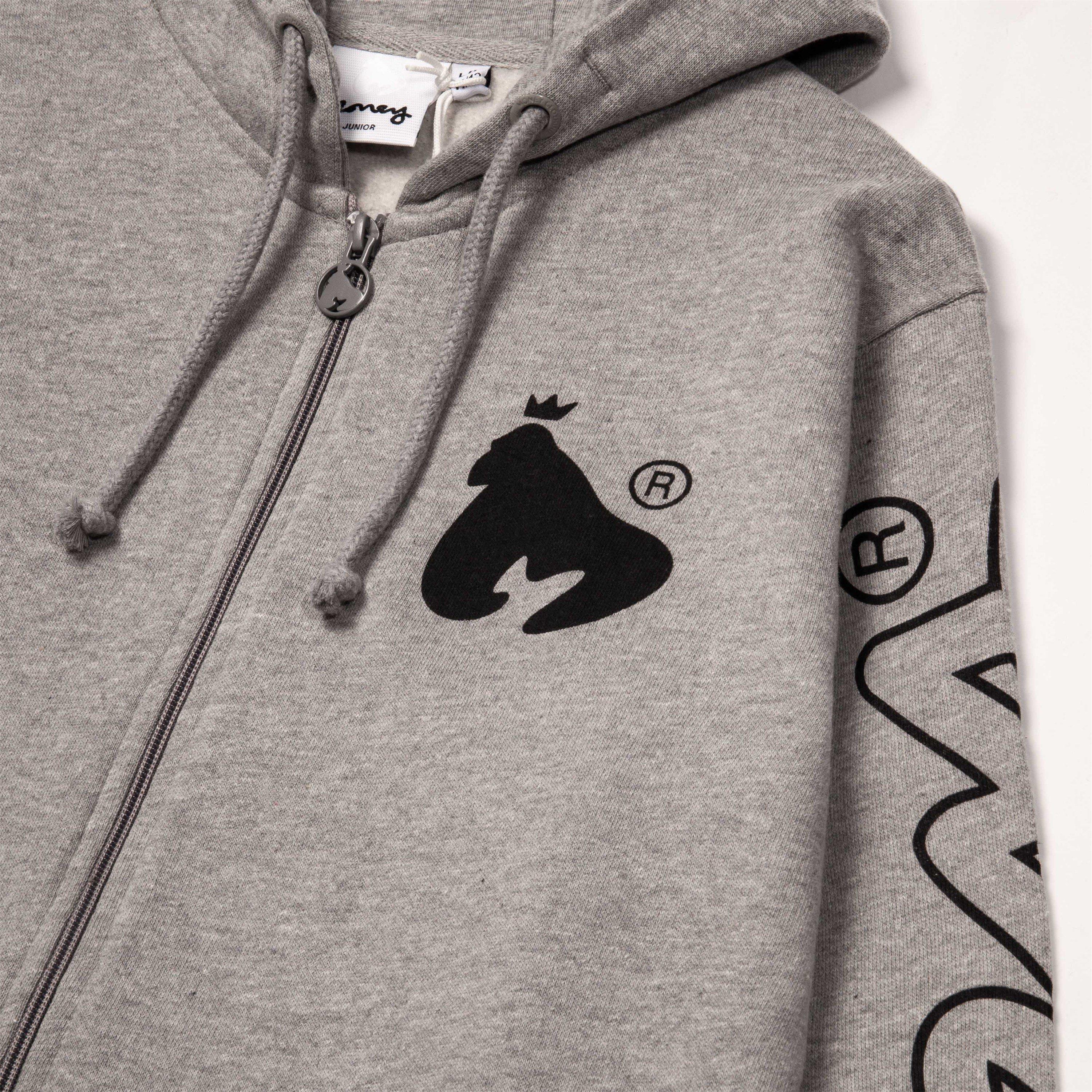 Gris - Money - Ape Sleeve Zip Hood Jnr - 3