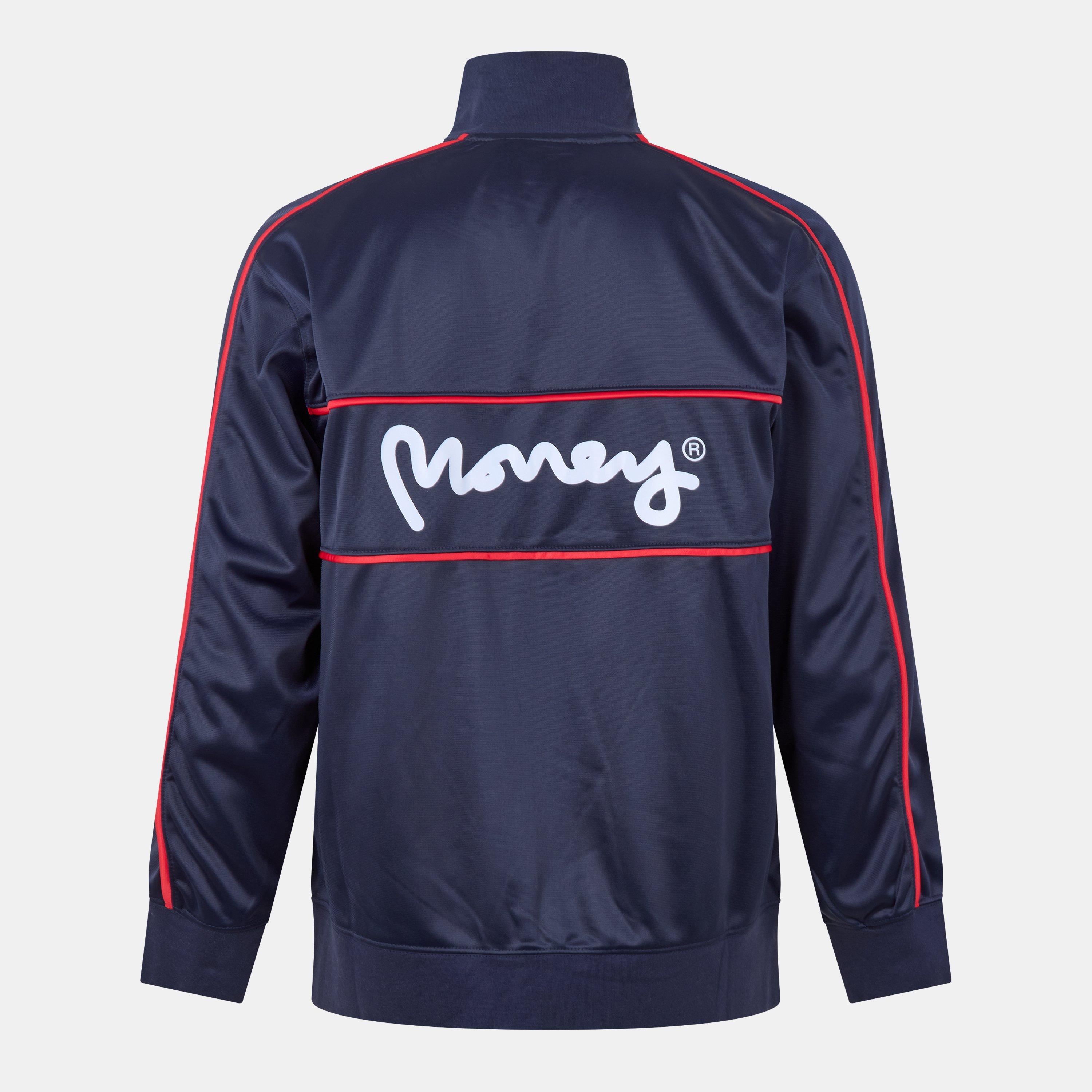 Blå Navy - Money - Vintage Zip Thru Tracktop - 2