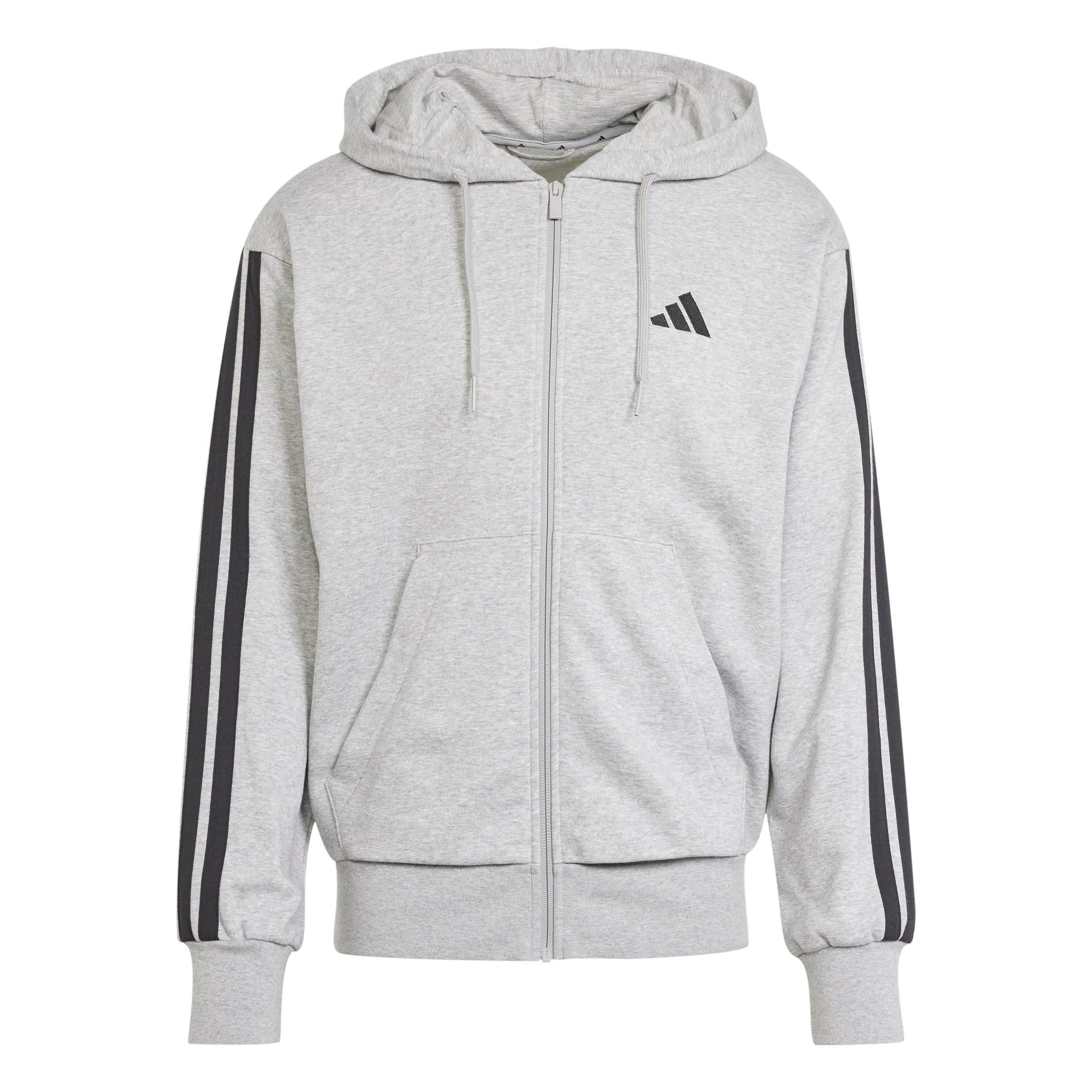 adidas Men's Stripe Full-Zip Hoodie