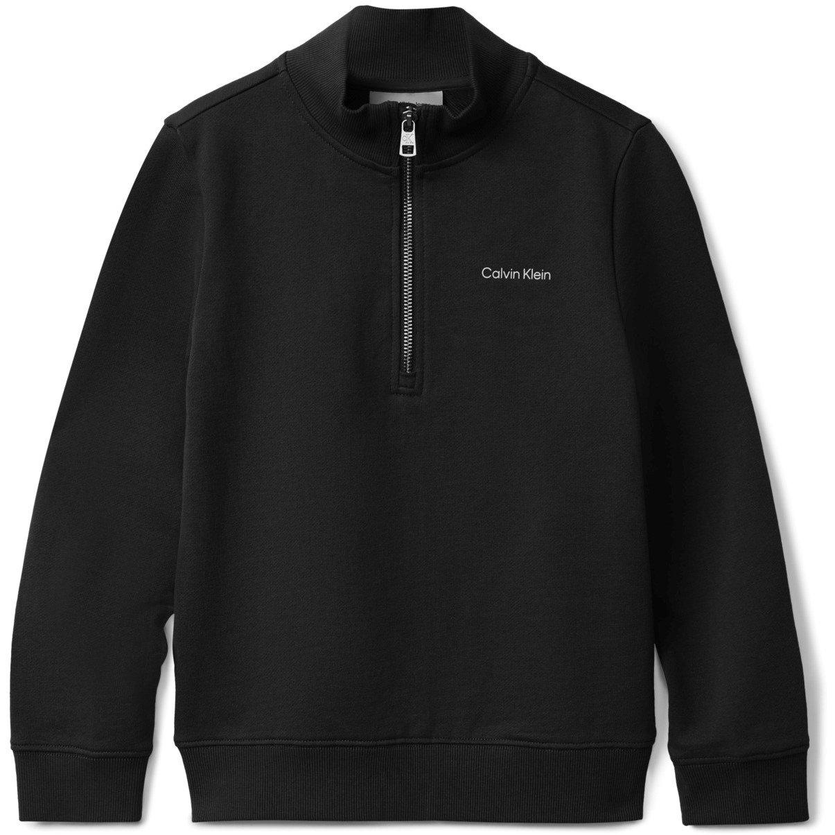 Calvin Klein Jeans Boys Kids' 1/4 Zip Fleece - Ck Black Beh - 8Y