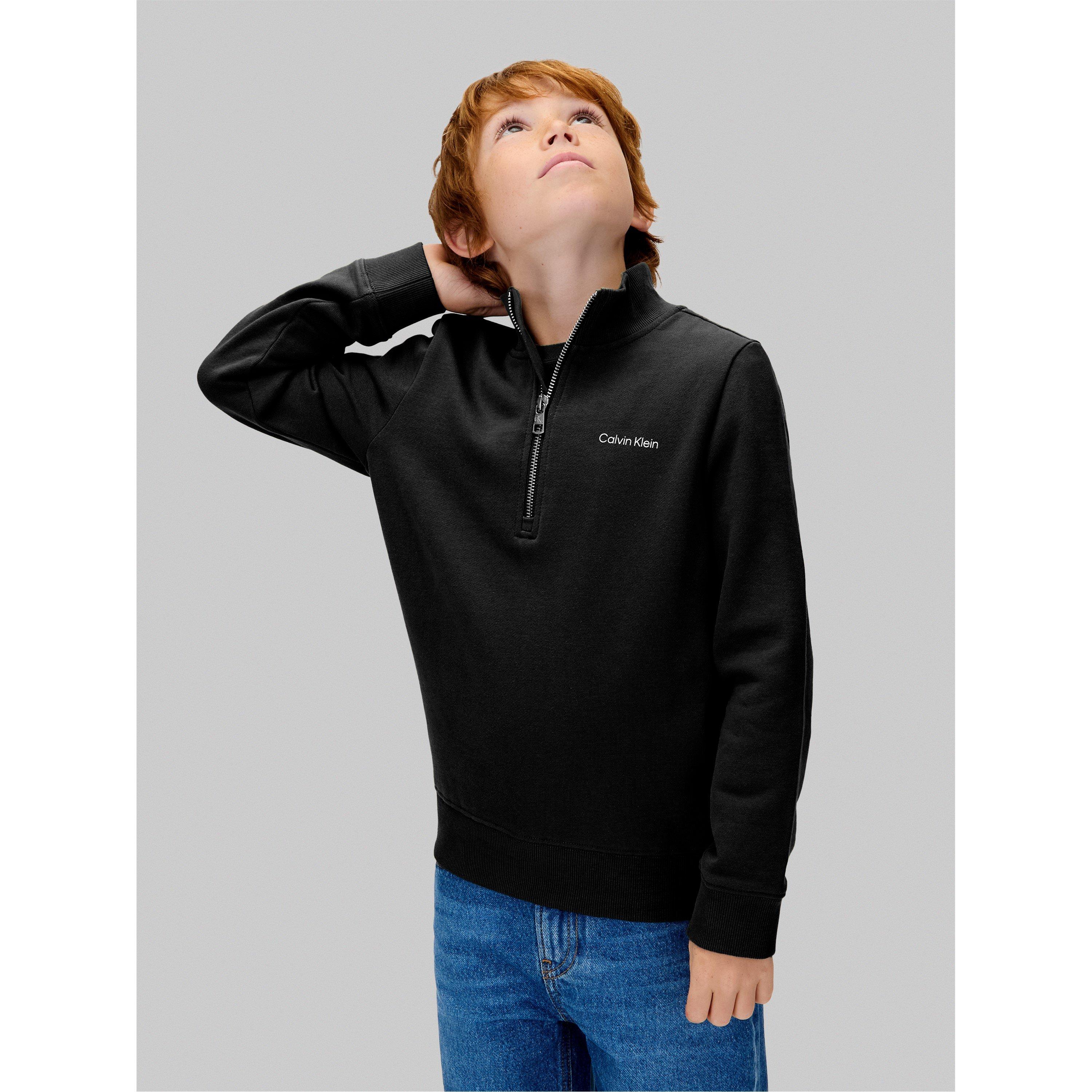 CK Black BEH - Calvin Klein Jeans - Kids' quarter Zip Fleece - 6