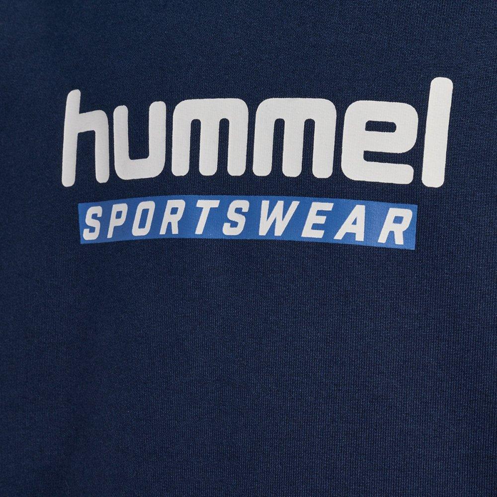 Navy/White - Hummel - Logo Hoodie Junior - 4