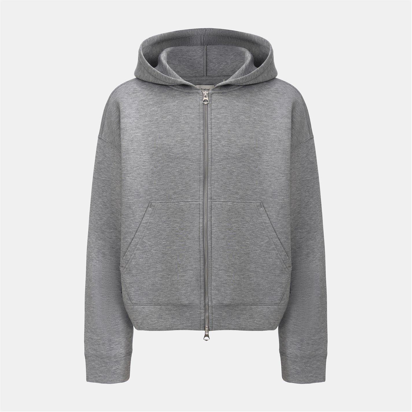 Firetrap Men's Scuba Full Zip Hoody - Grey - M