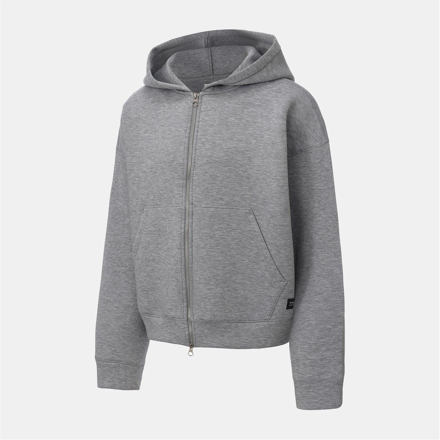 Gris - Firetrap - Scuba Full Zip Hoody Mens - 3