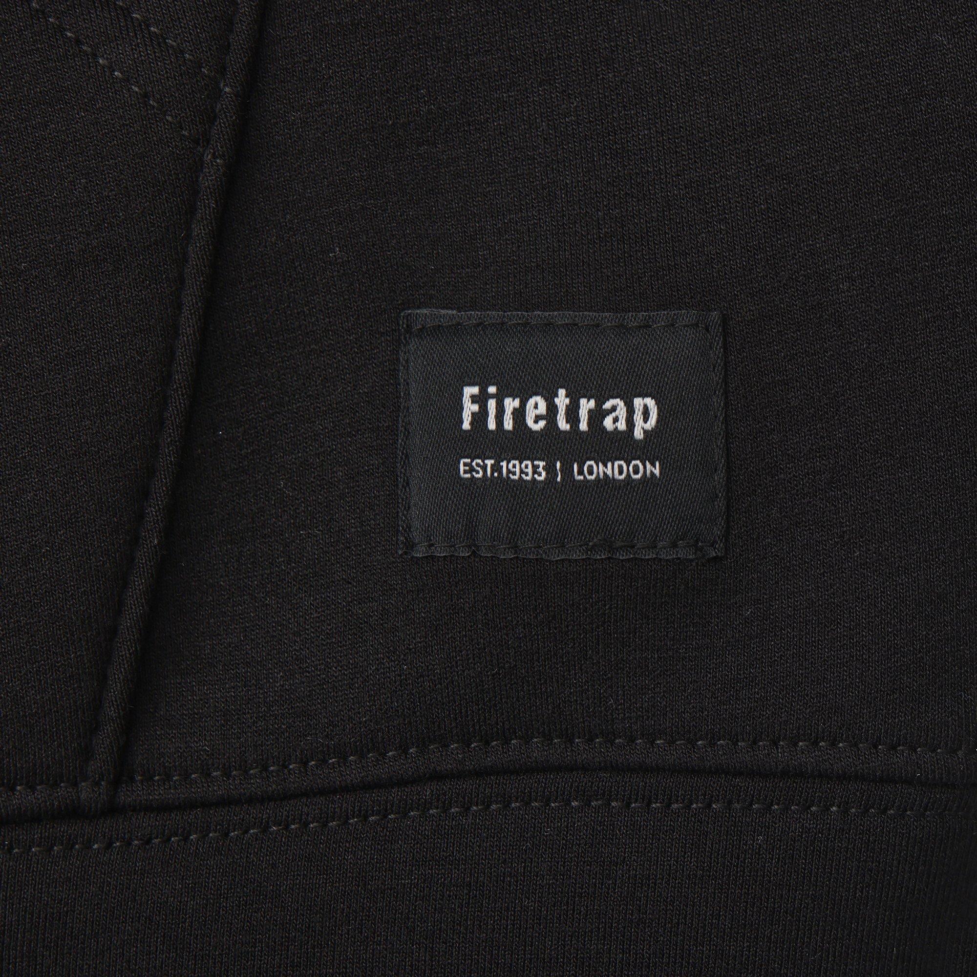 Nero - Firetrap - Scuba Full Zip  Hoody Mens - 4