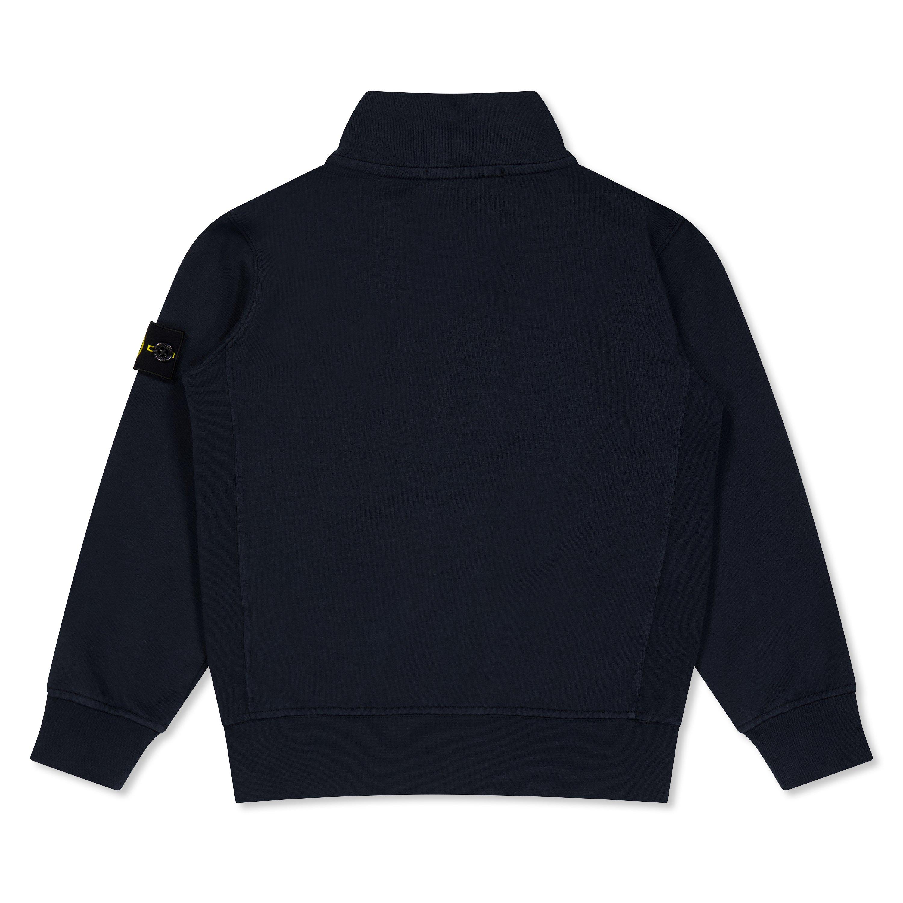 Navy V0020 - Stone Island - Kids' Button Full Zip Fleece - 1