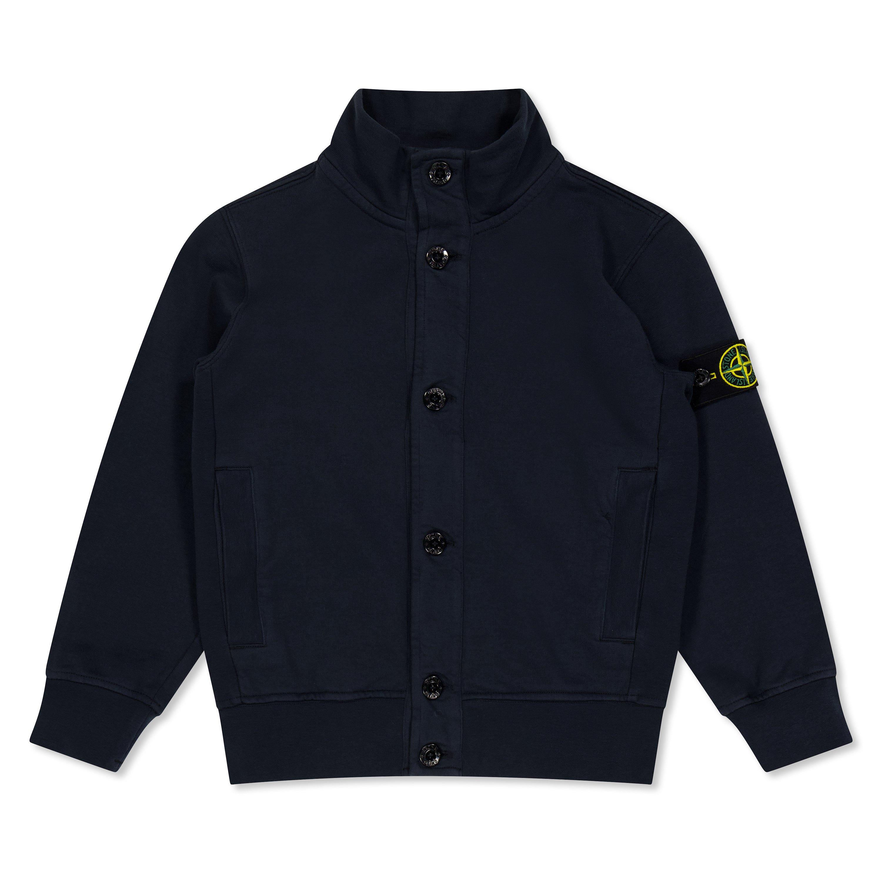 Navy V0020 - Stone Island - Stone Button Sweat Jn61 - 2