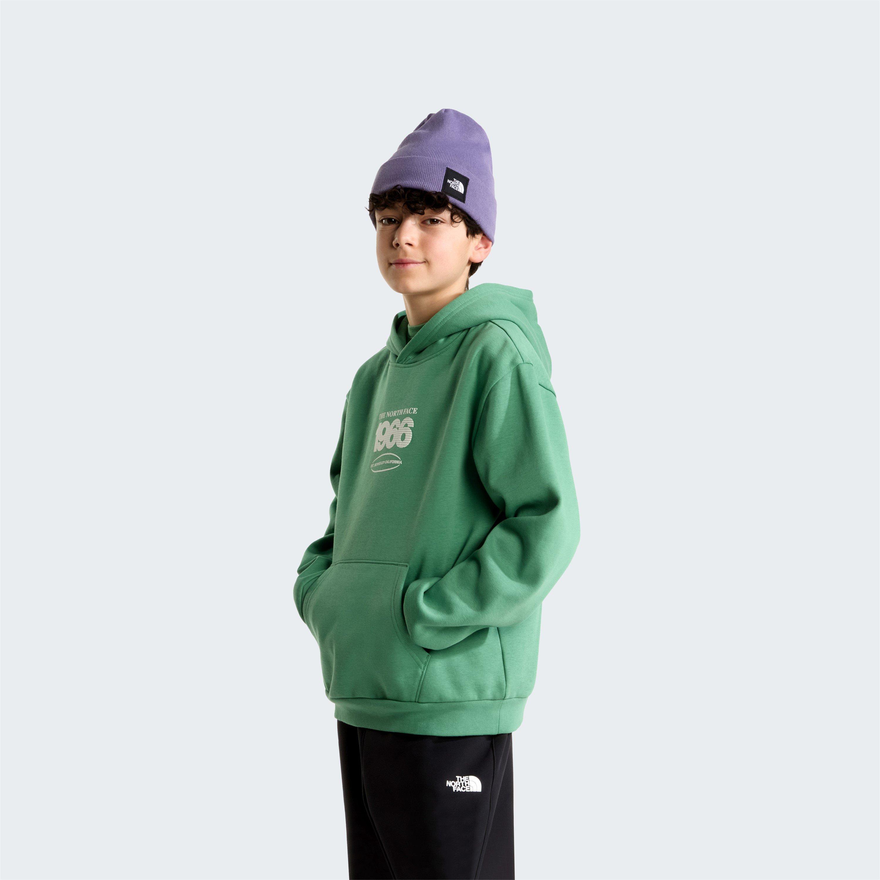 Algae Green G57 - The North Face - TNF Juniors Track Relaxed Graphic Hoodie - 3