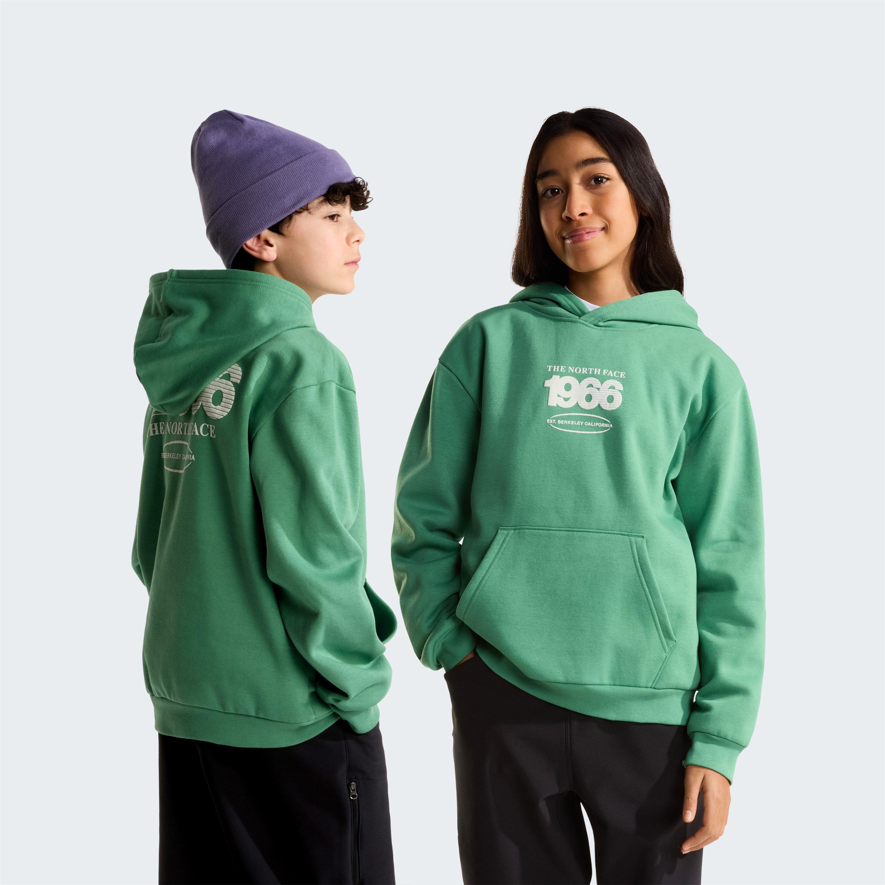 Algae Green G57 - The North Face - TNF Juniors Track Relaxed Graphic Hoodie - 4