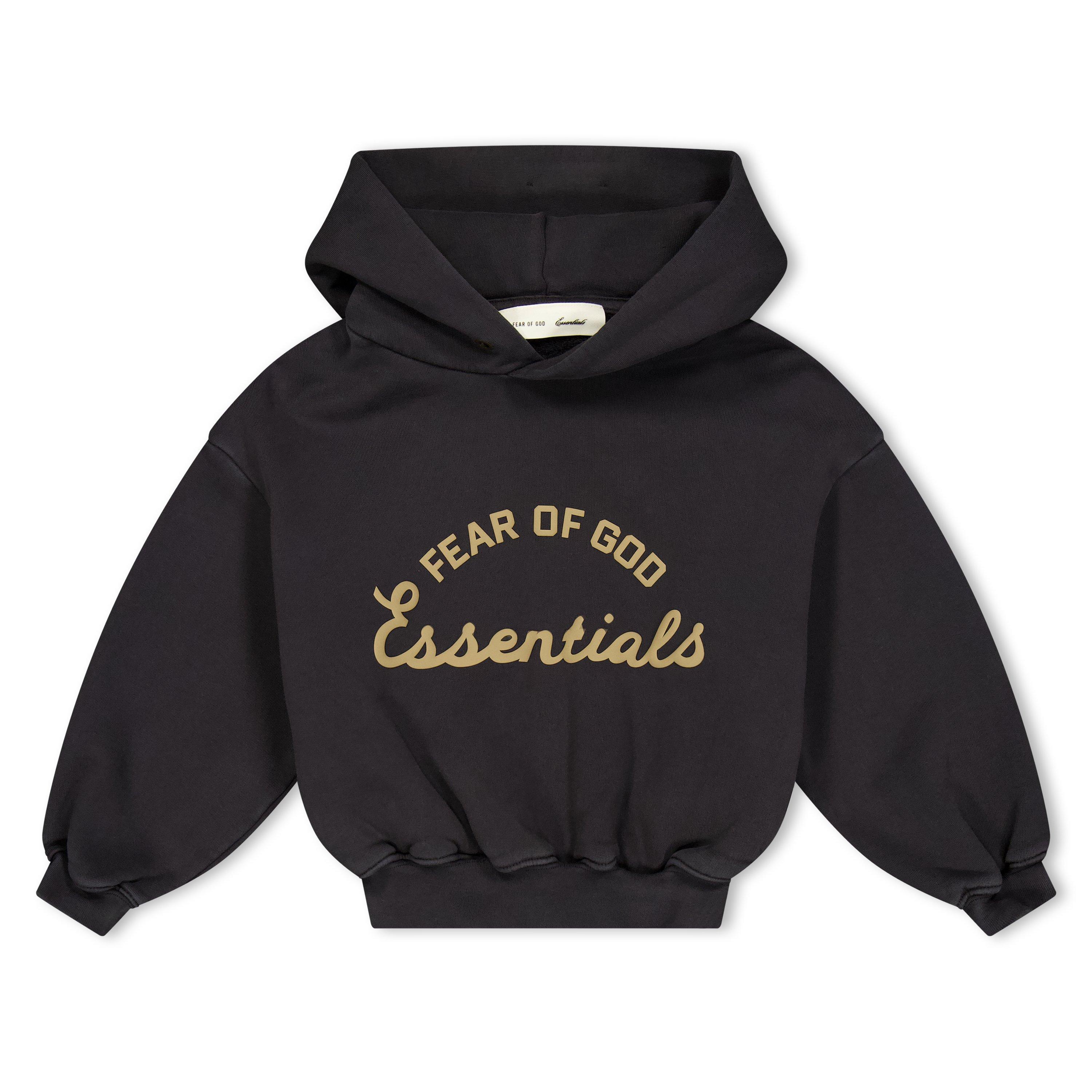 Faded Black - Fear Of God Essentials - Unisex Kids' Overhead Hoodie - 1