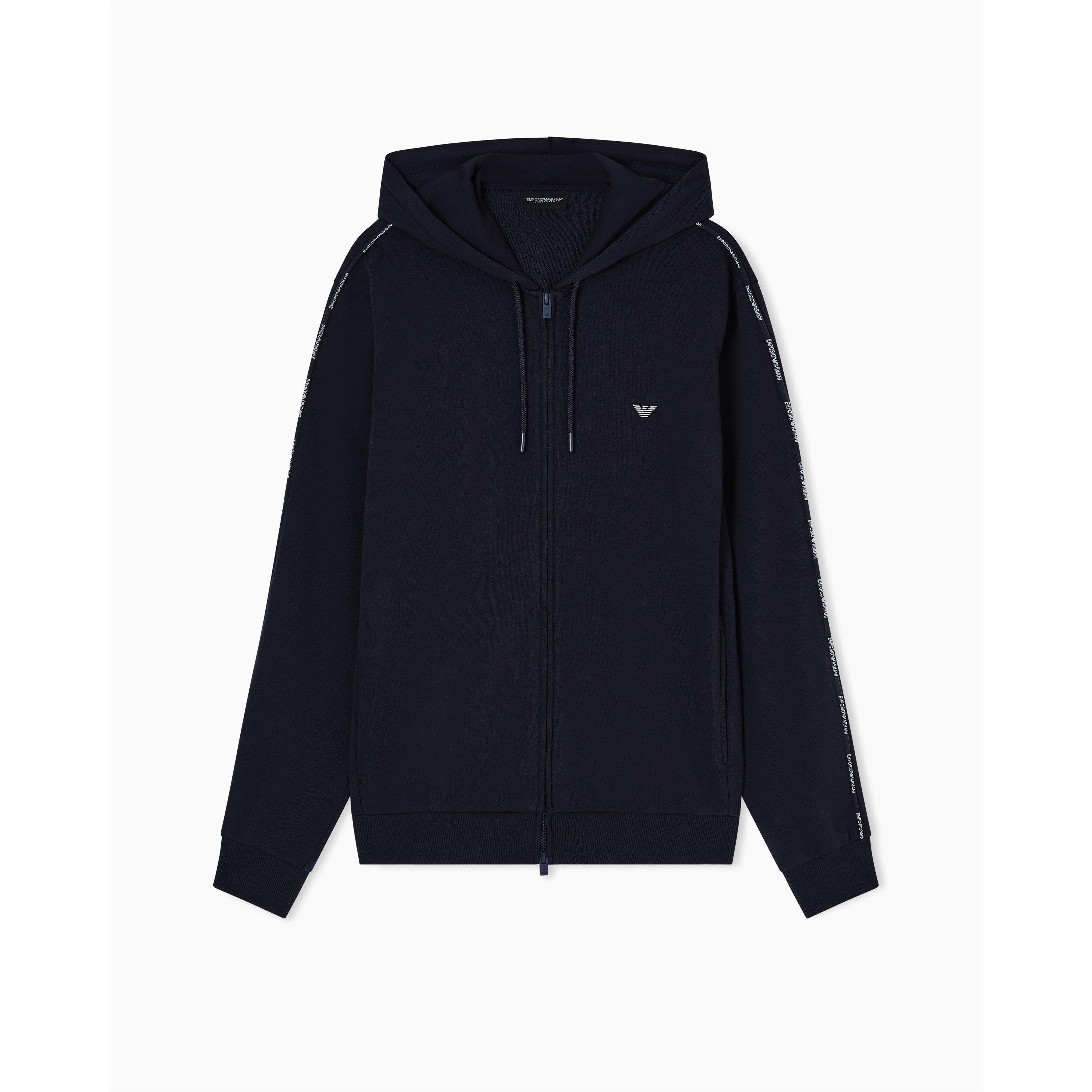 Emporio Armani Men's Zip Hoodie - Armani Blue - XL