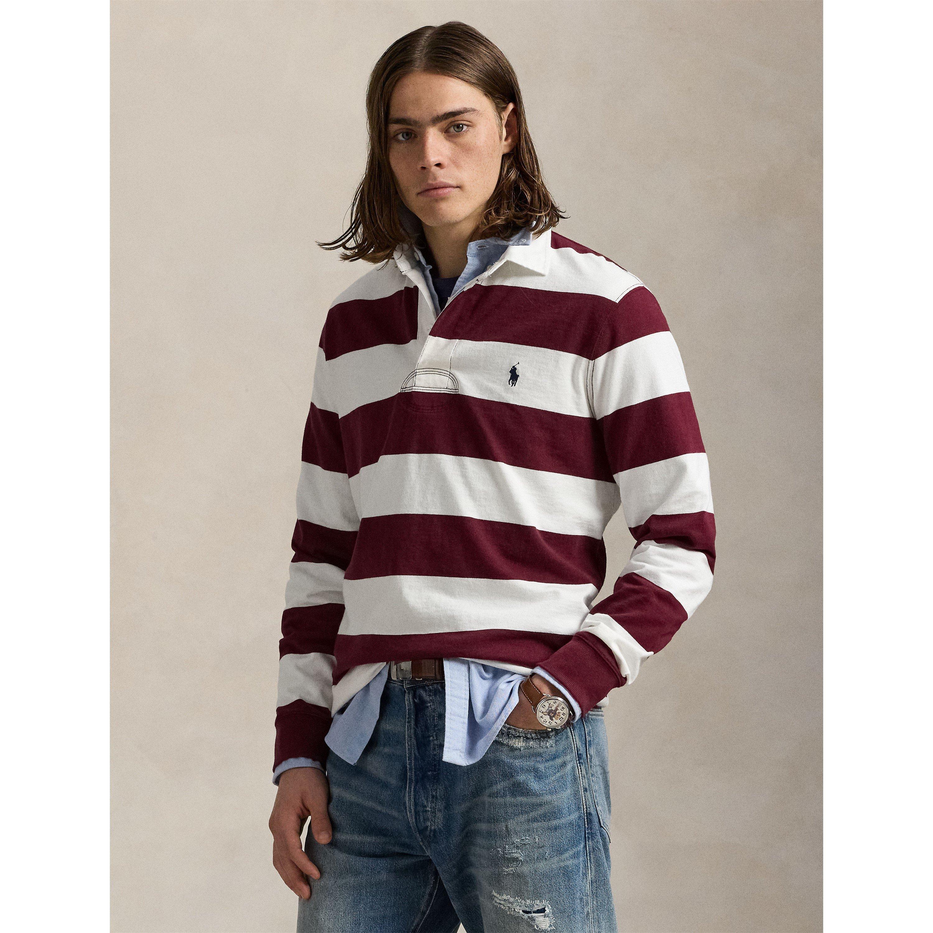 Clasic Wine/Crm - Polo Ralph Lauren - Men's Rugby Shirt - 3