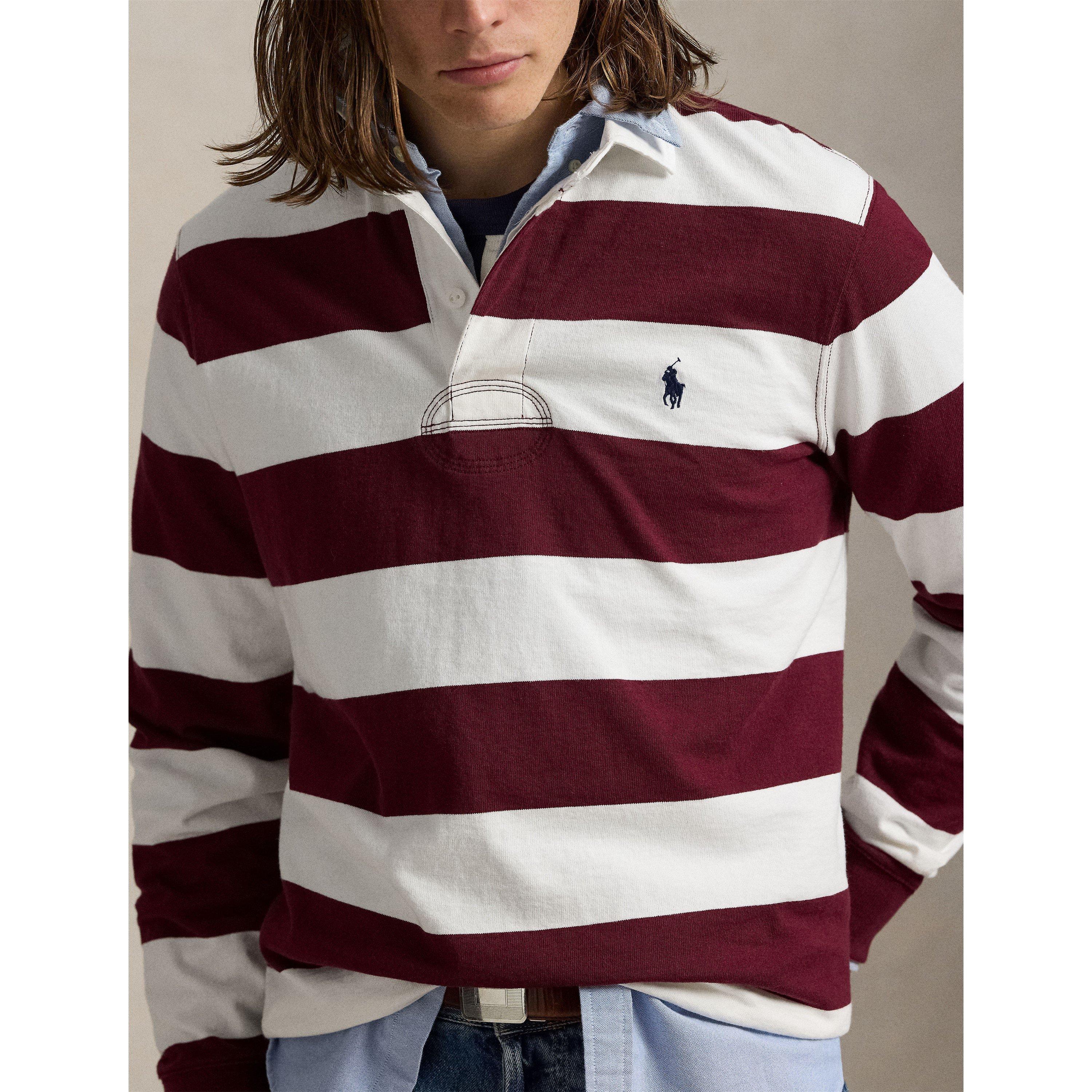 Clasic Wine/Crm - Polo Ralph Lauren - Men's Rugby Shirt - 5